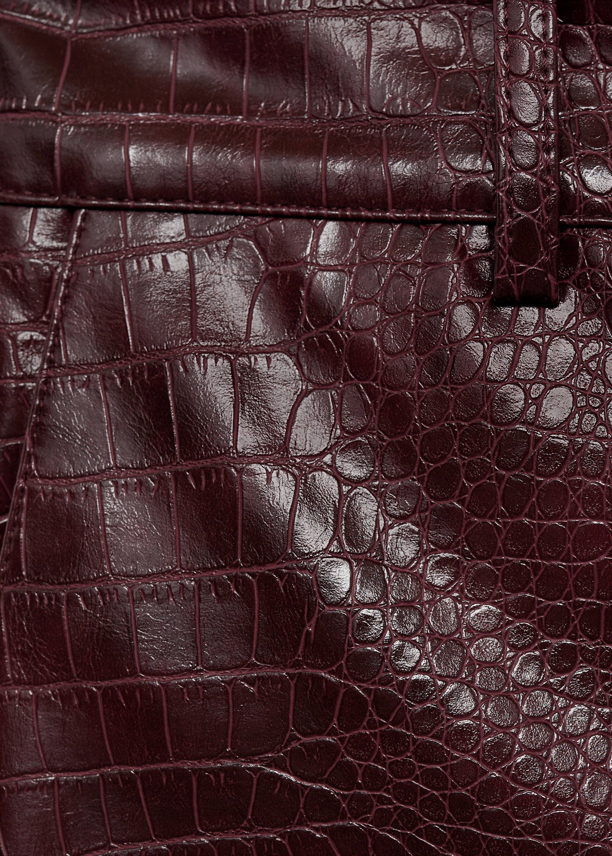 Snake-effect flared pants - Details of the article 8