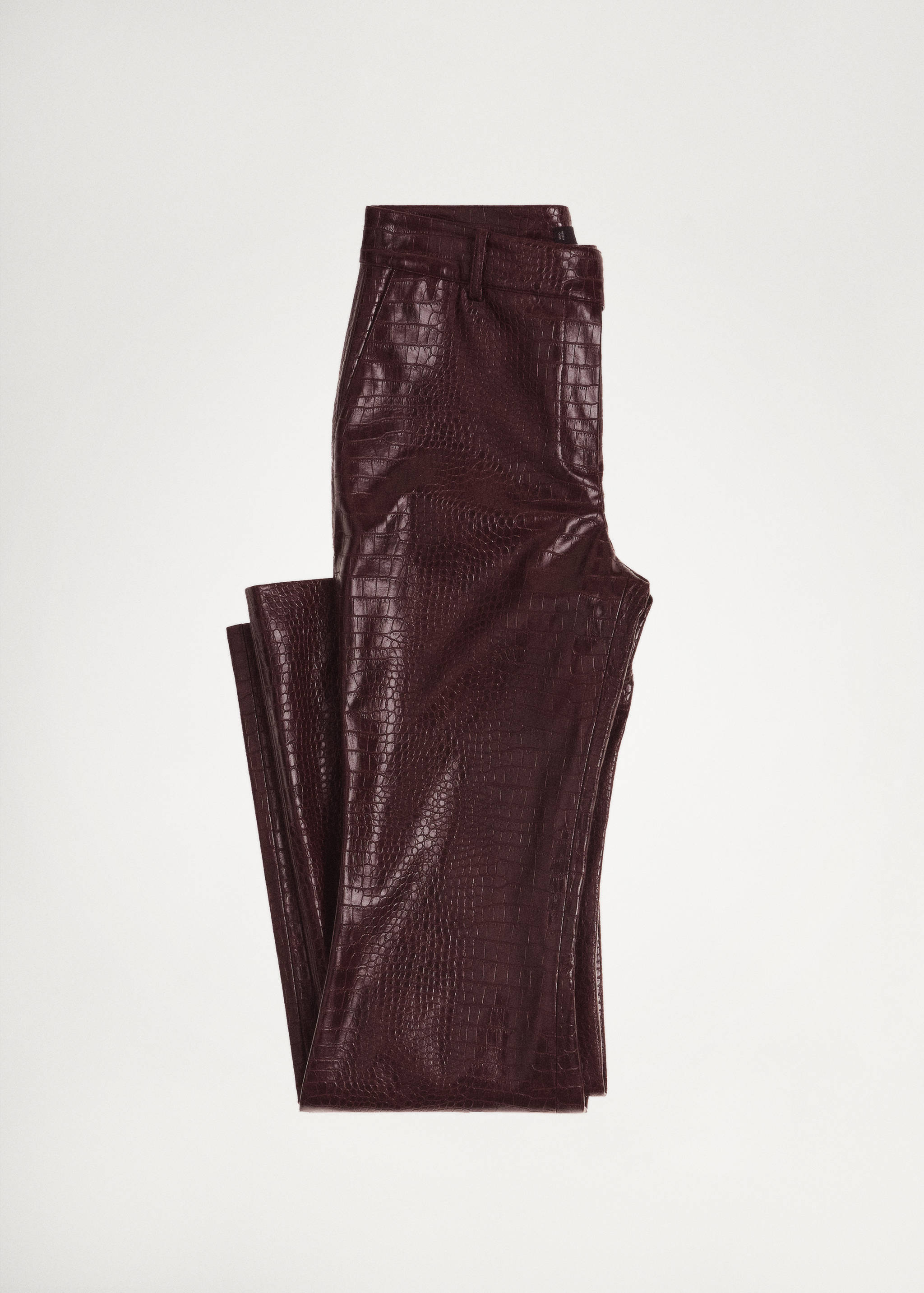 Snake-effect flared pants - Details of the article 5