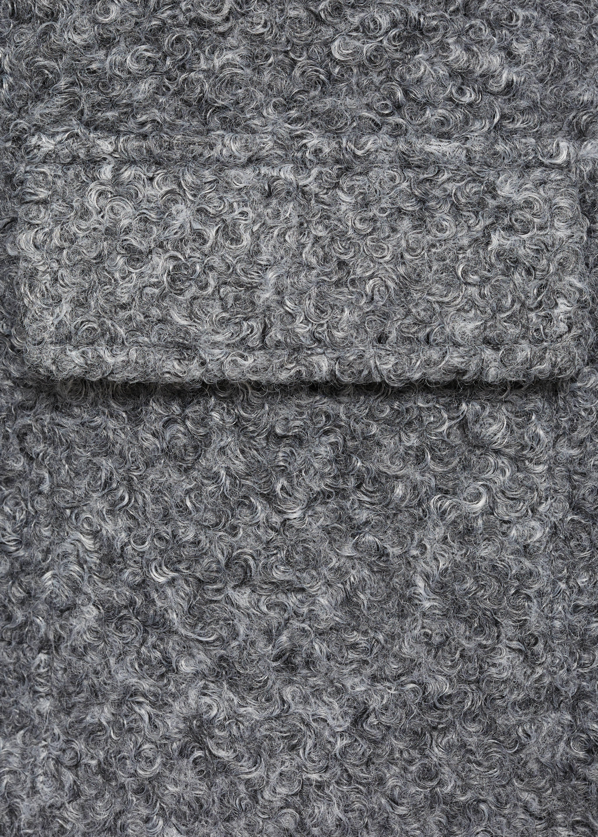 Veste tissu bouclette poches - Détail de l'article 0