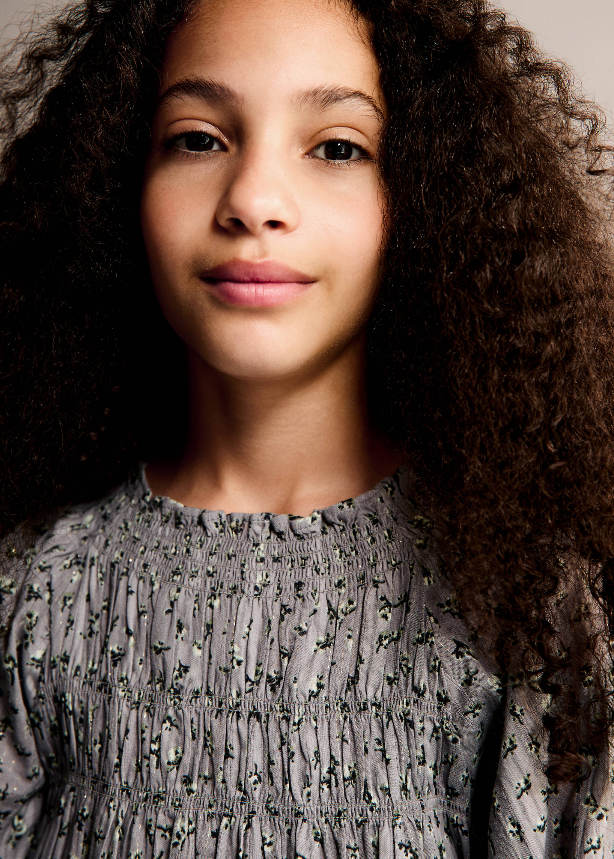 Lurex print dress - Medium plane