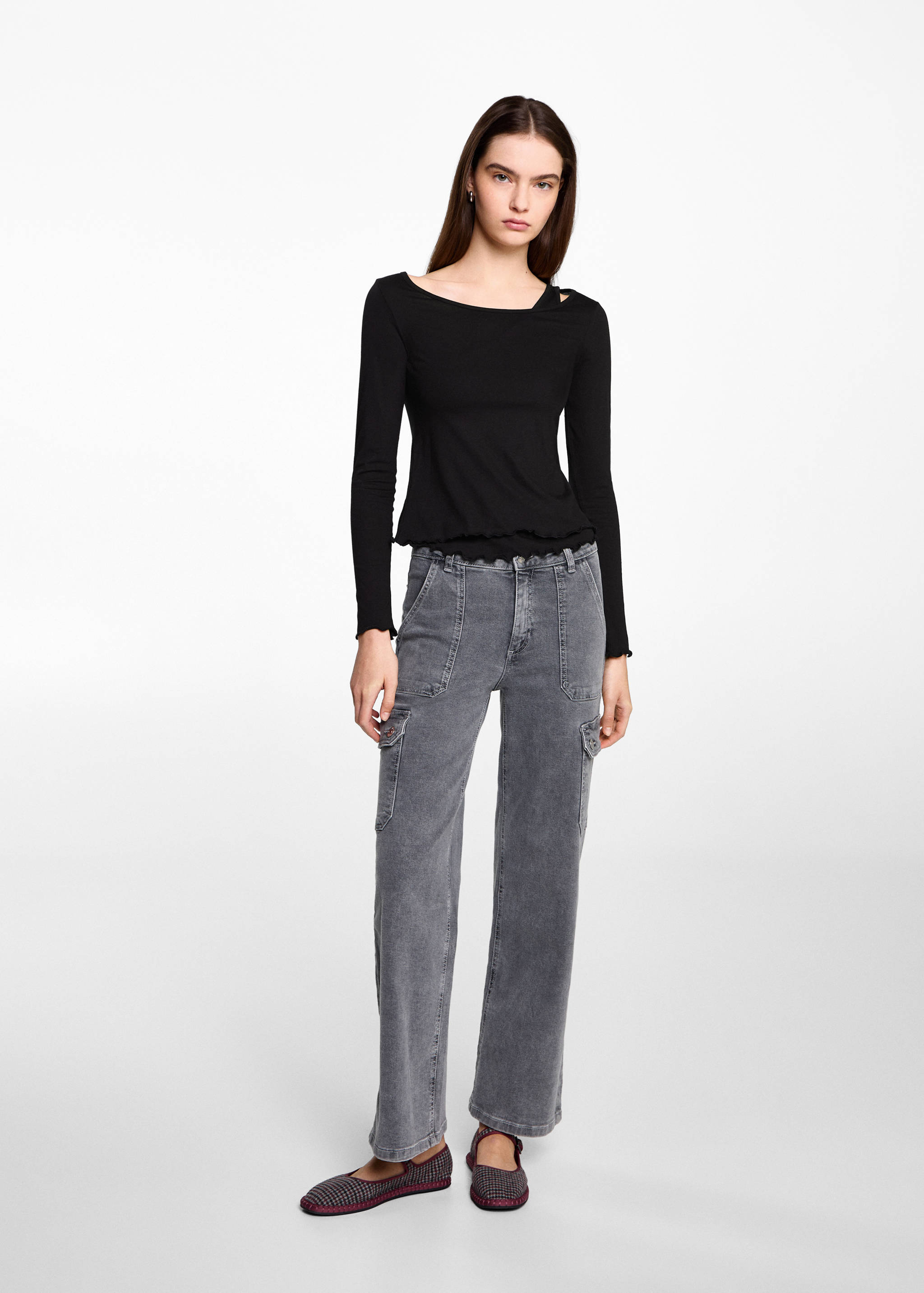 T-shirt manches longues bretelle - Plan général