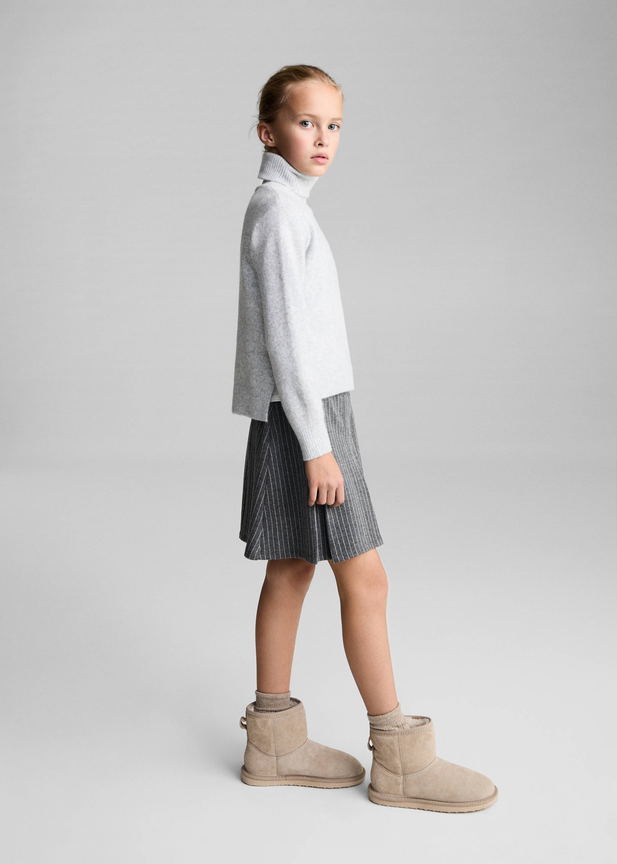 Striped plaid skirt - General plane