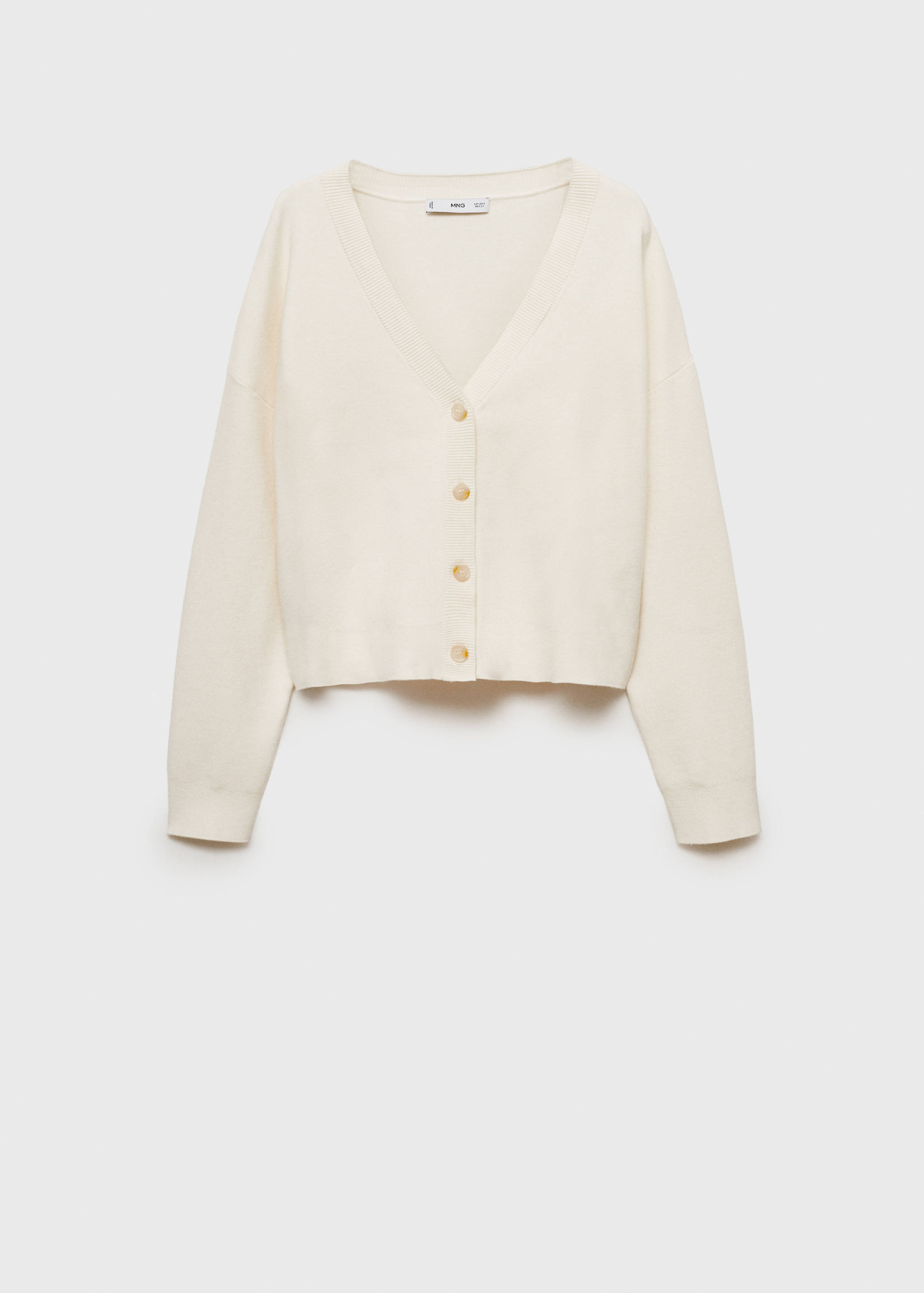 Cárdigan punto cuello pico - Artículo sin modelo