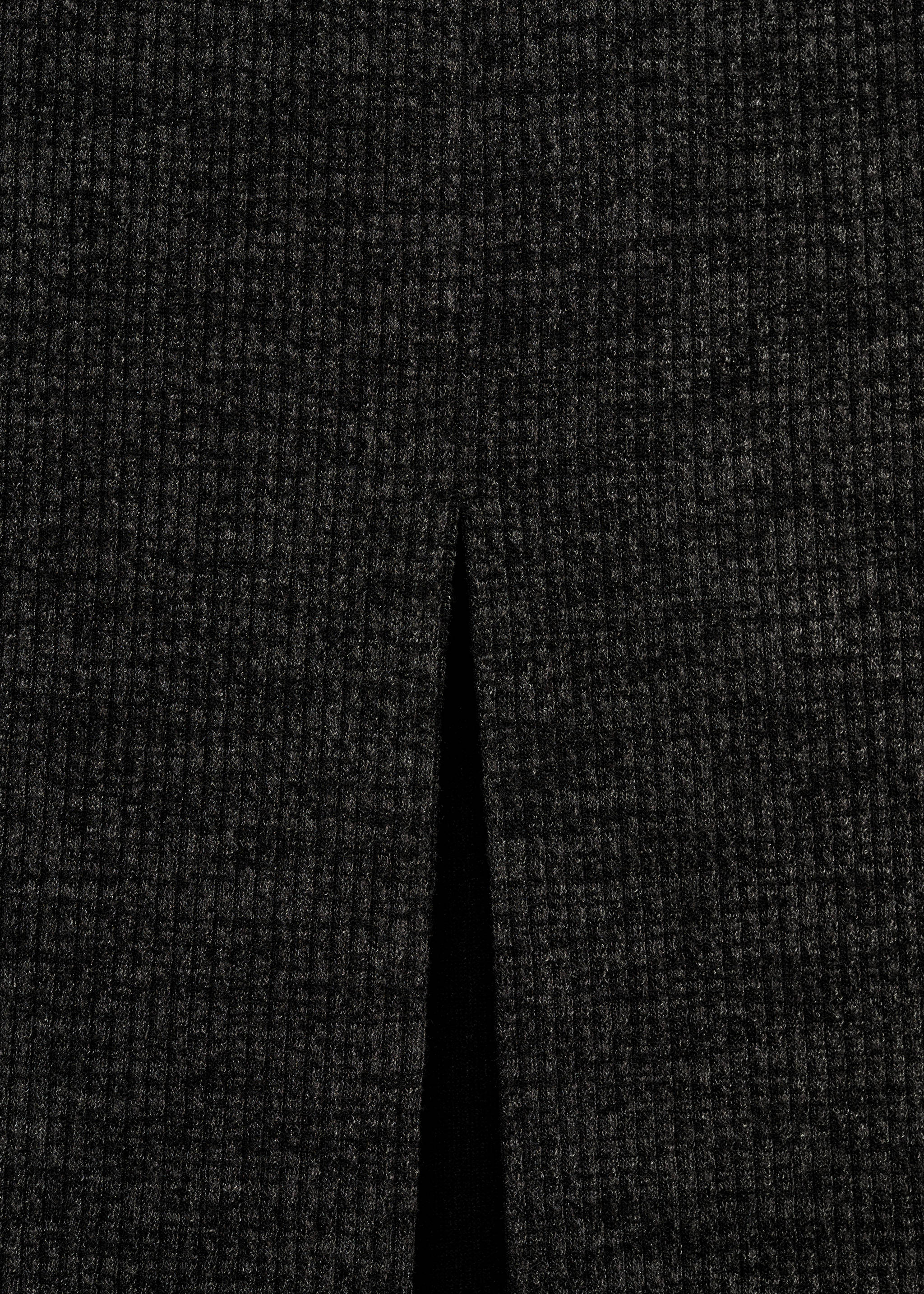 Slit knitted skirt - Details of the article 0