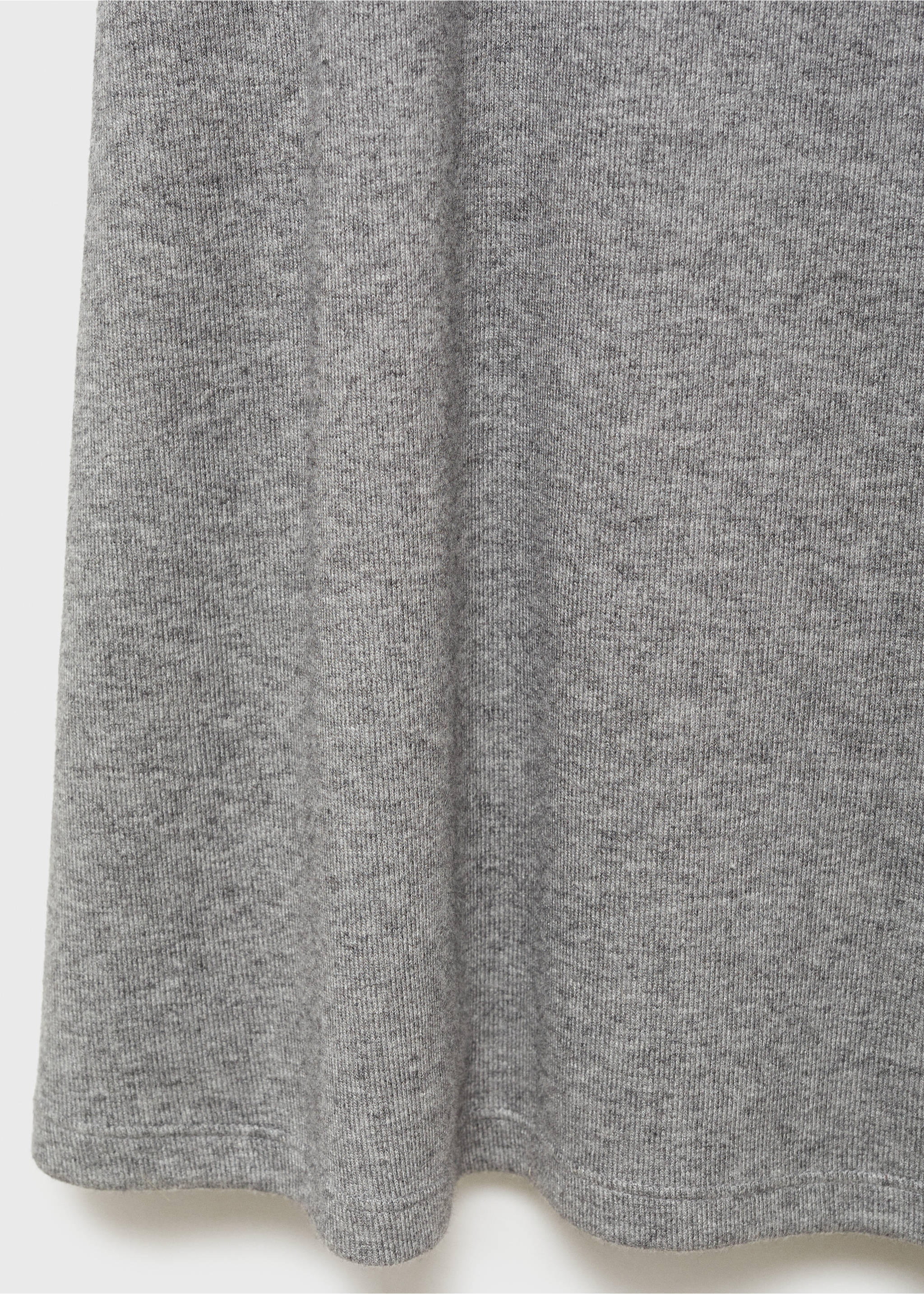 Midi-dress with structured shoulders - Details of the article 0, Grey. Ref: 77067693-00.