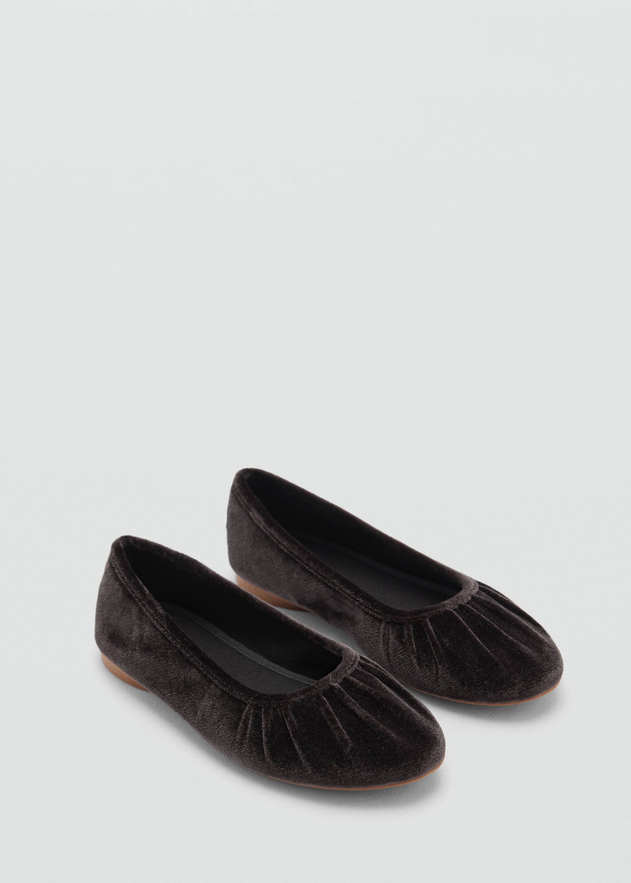 Velvet ballerinas - Medium plane