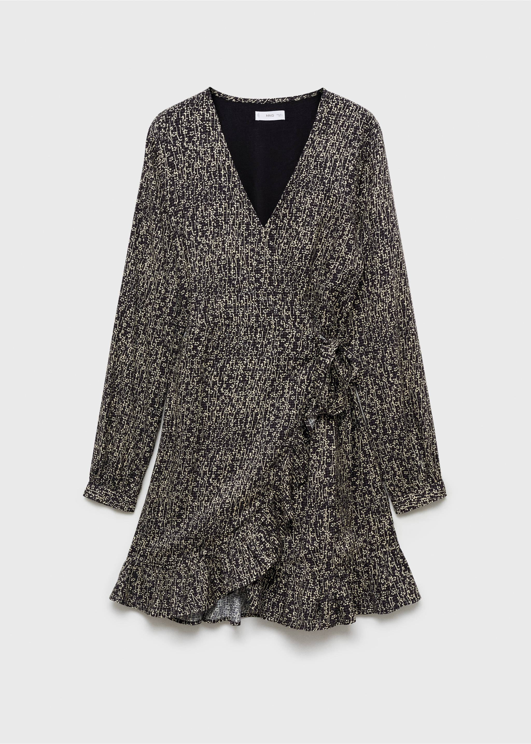 Vestit estampat floral - Article sense model, Gris antracita. Ref: 77067703-00.
