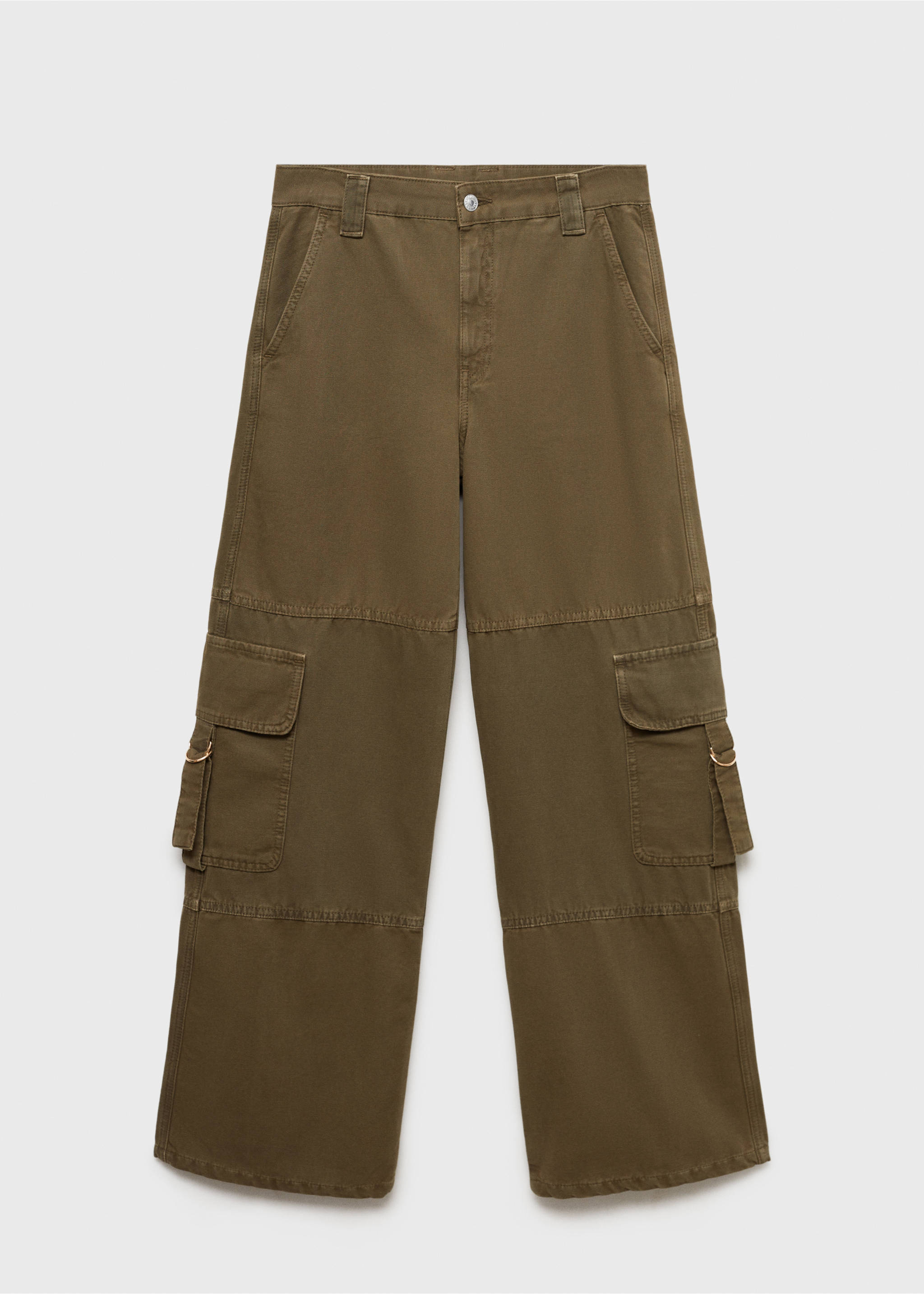 Jean cargo fermetures Éclair - Article sans modèle, Kaki. Ref: 77067714-00.