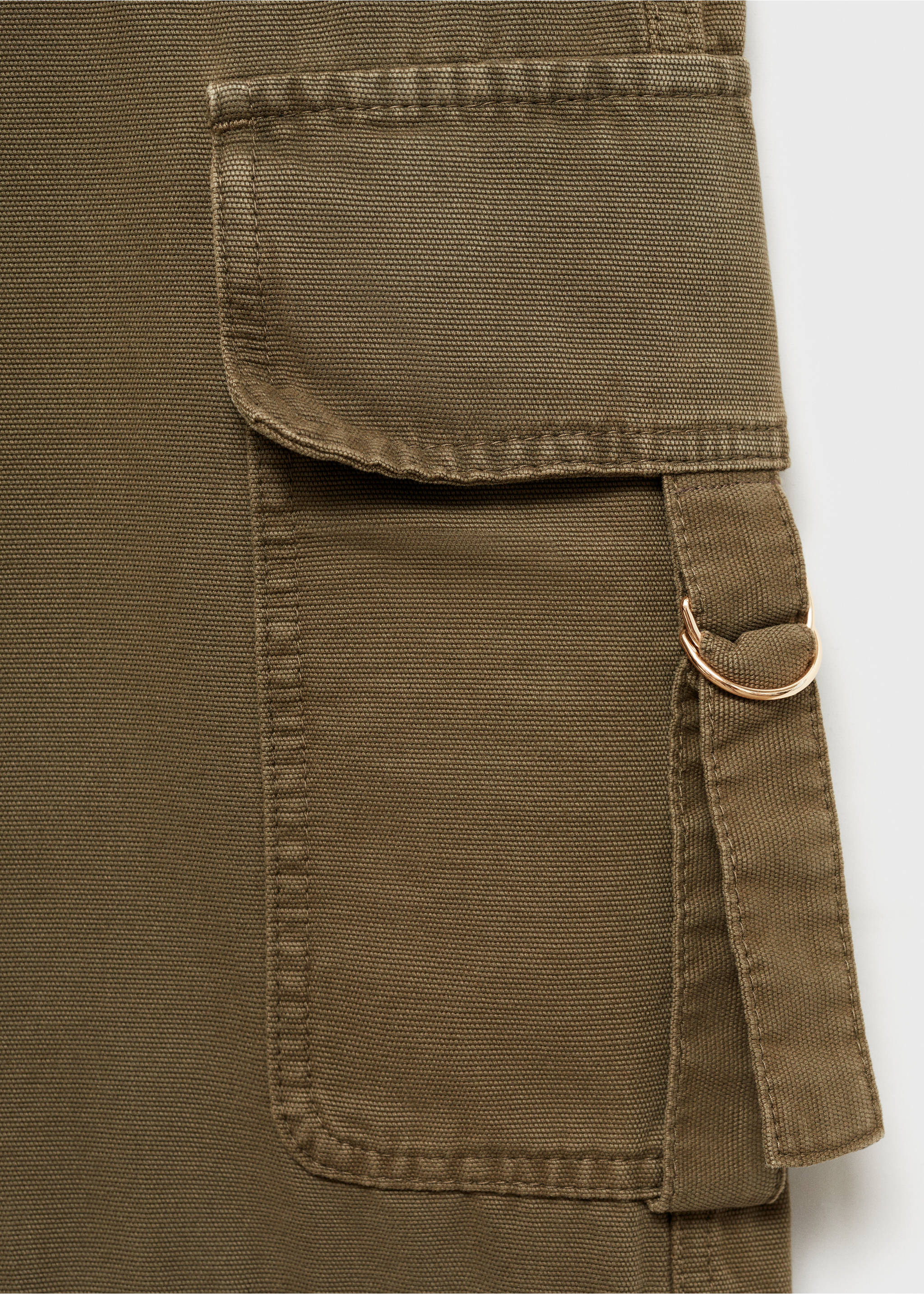 Jean cargo fermetures Éclair - Détail de l'article 8, Kaki. Ref: 77067714-00.