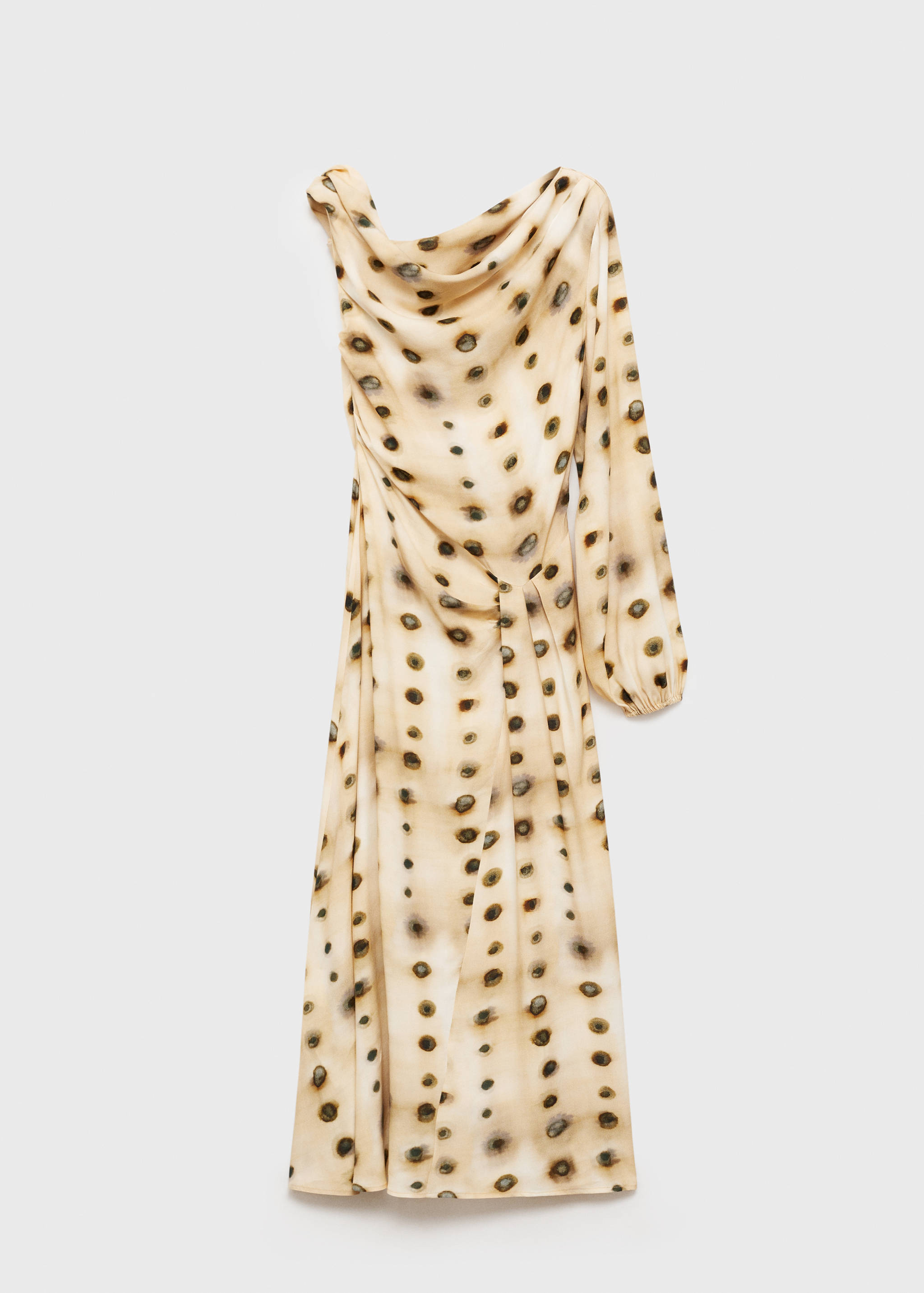 Polka-dot asymmetrical dress - Article without model
