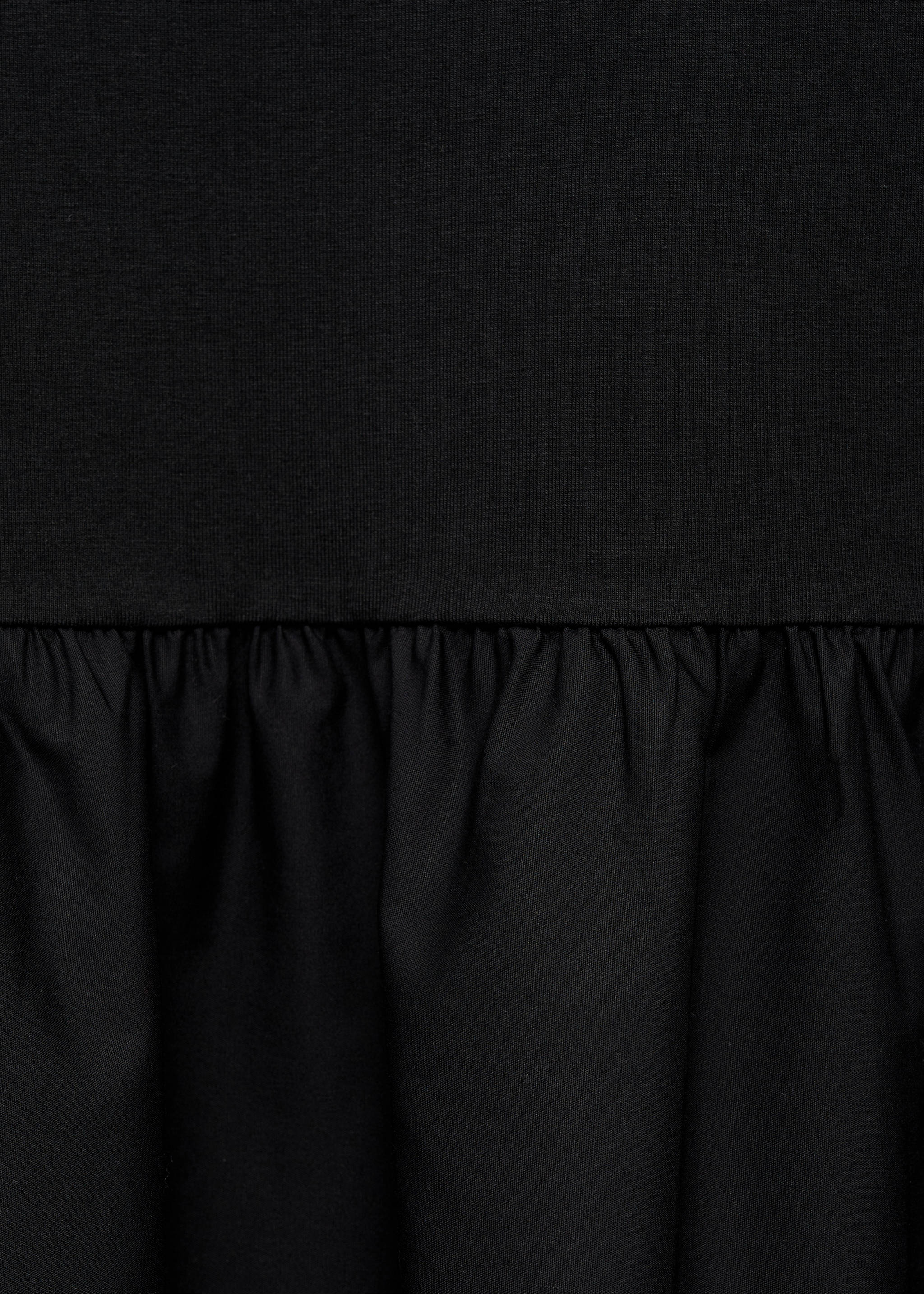 A-line dress - Details of the article 8, Black. Ref: 77067718-00.