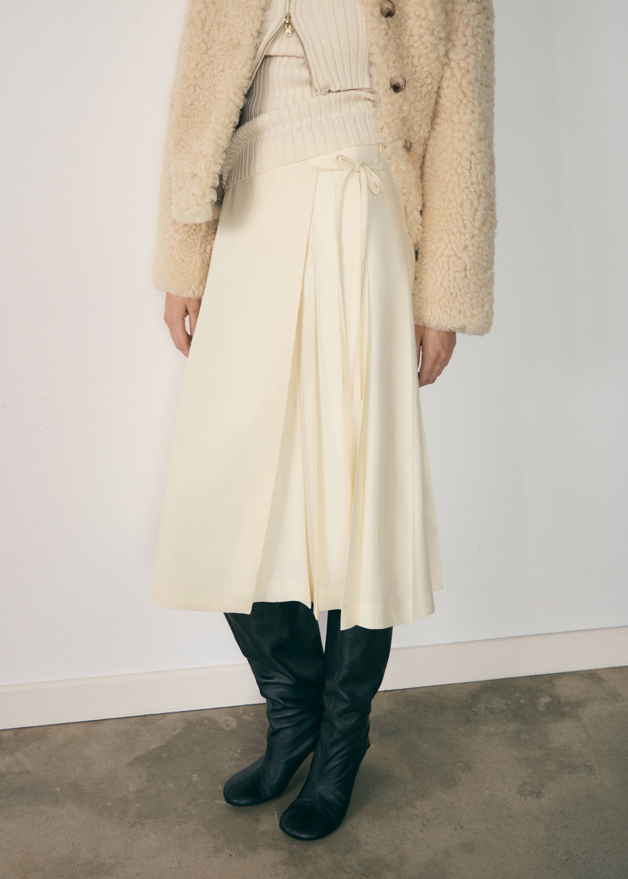 Falda lyocell lazo - Plano medio