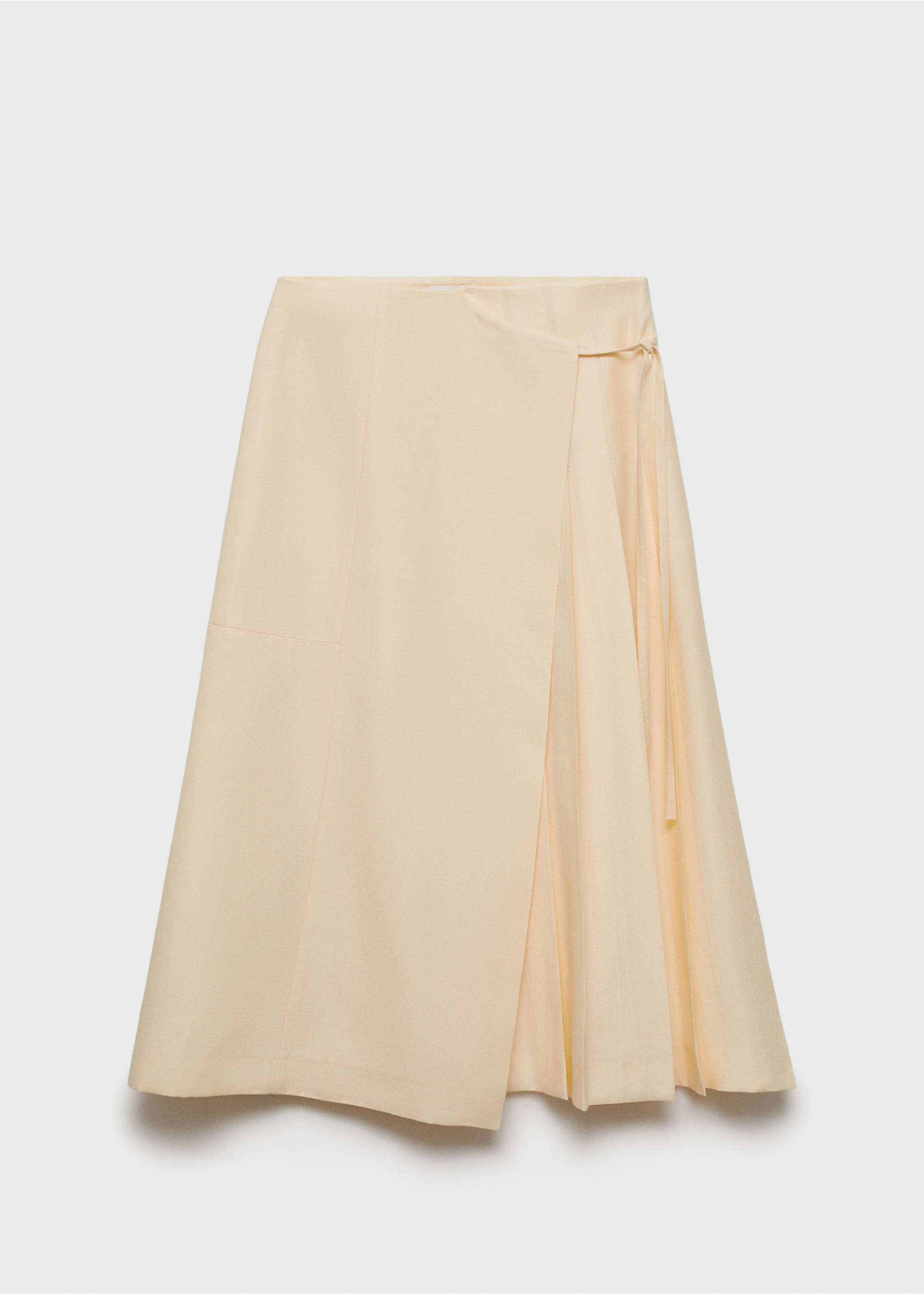 Lyocell skirt with bow - Article without model, Ecru. Ref: 77067720-00.