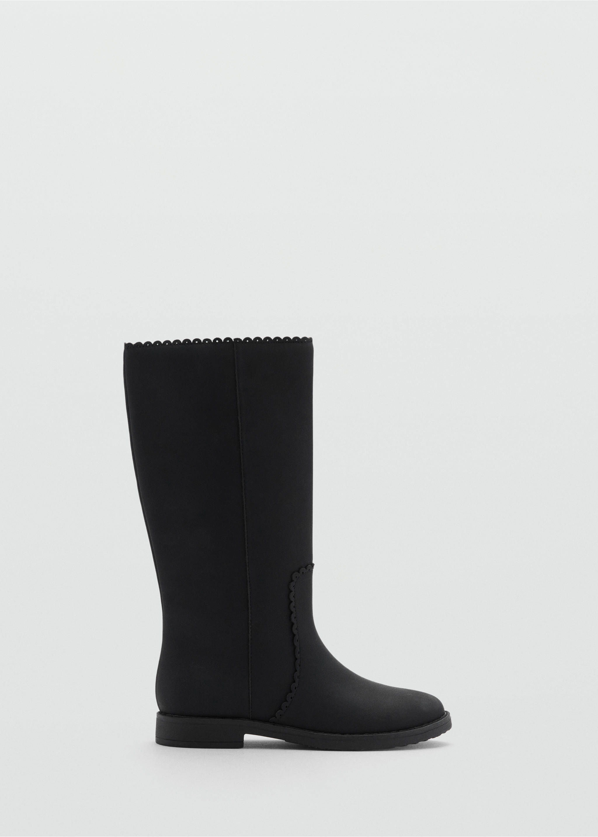 Flat over-the-knee boots - Article without model, Black. Ref: 77067911-00.