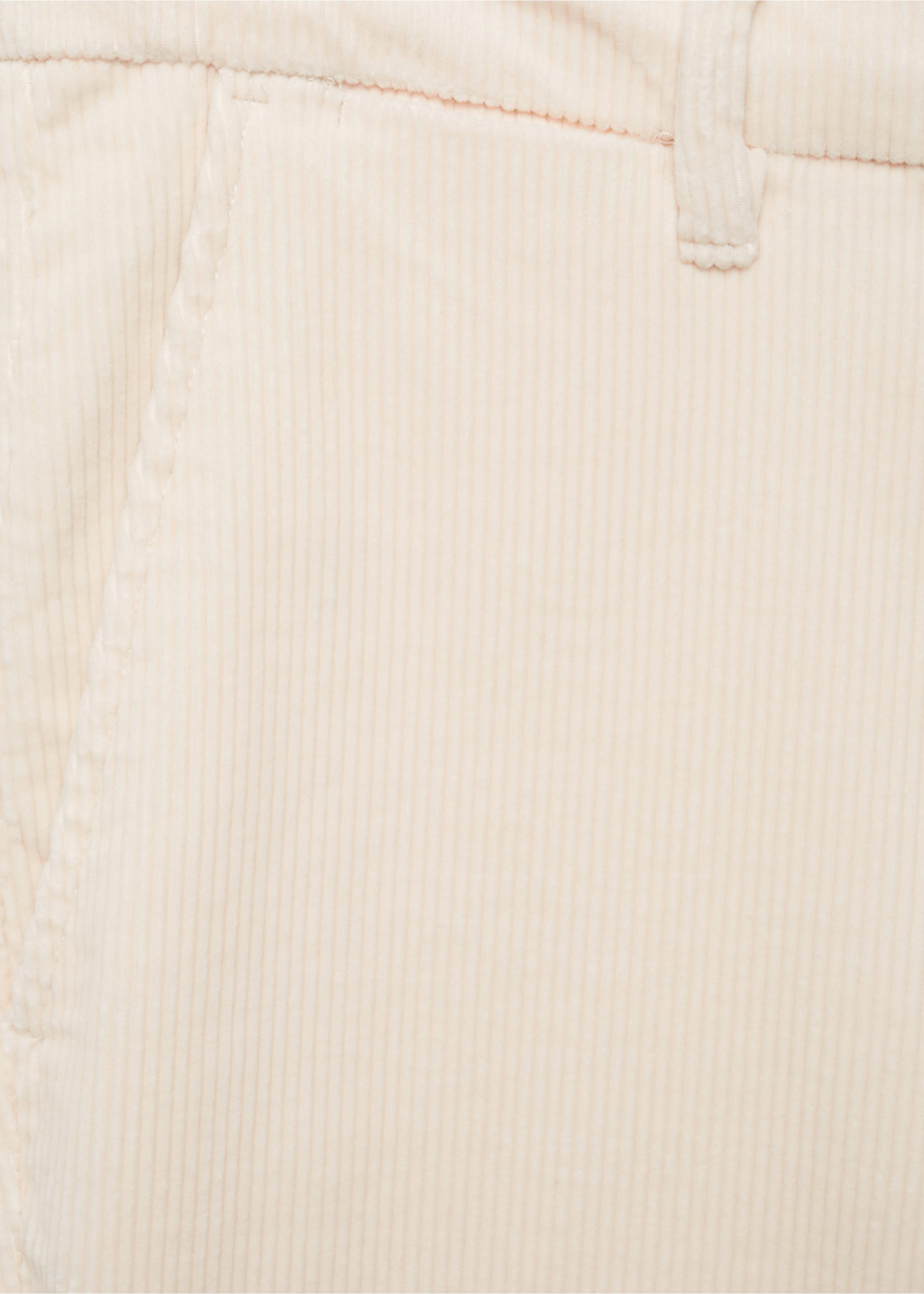 Pantalon velours côtelé slim-fit - Détail de l'article 0, Écru. Ref: 77067913-00.