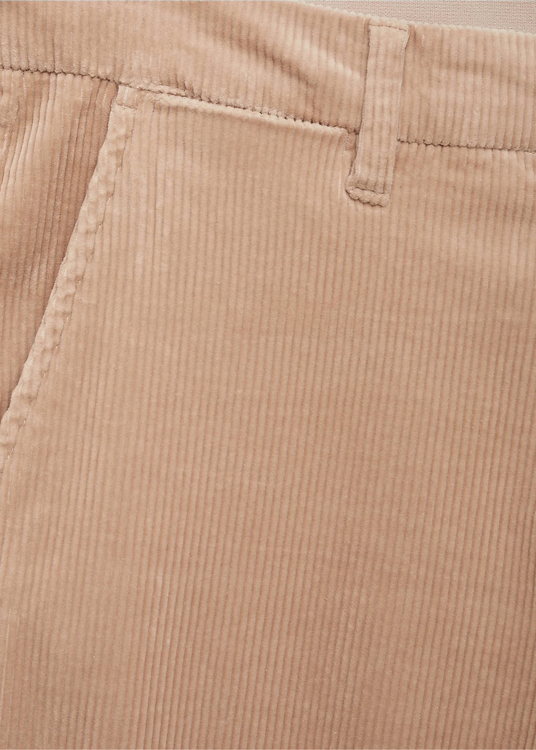 Pantalon velours côtelé slim-fit - Détail de l'article 8, Beige. Ref: 77067913-00.