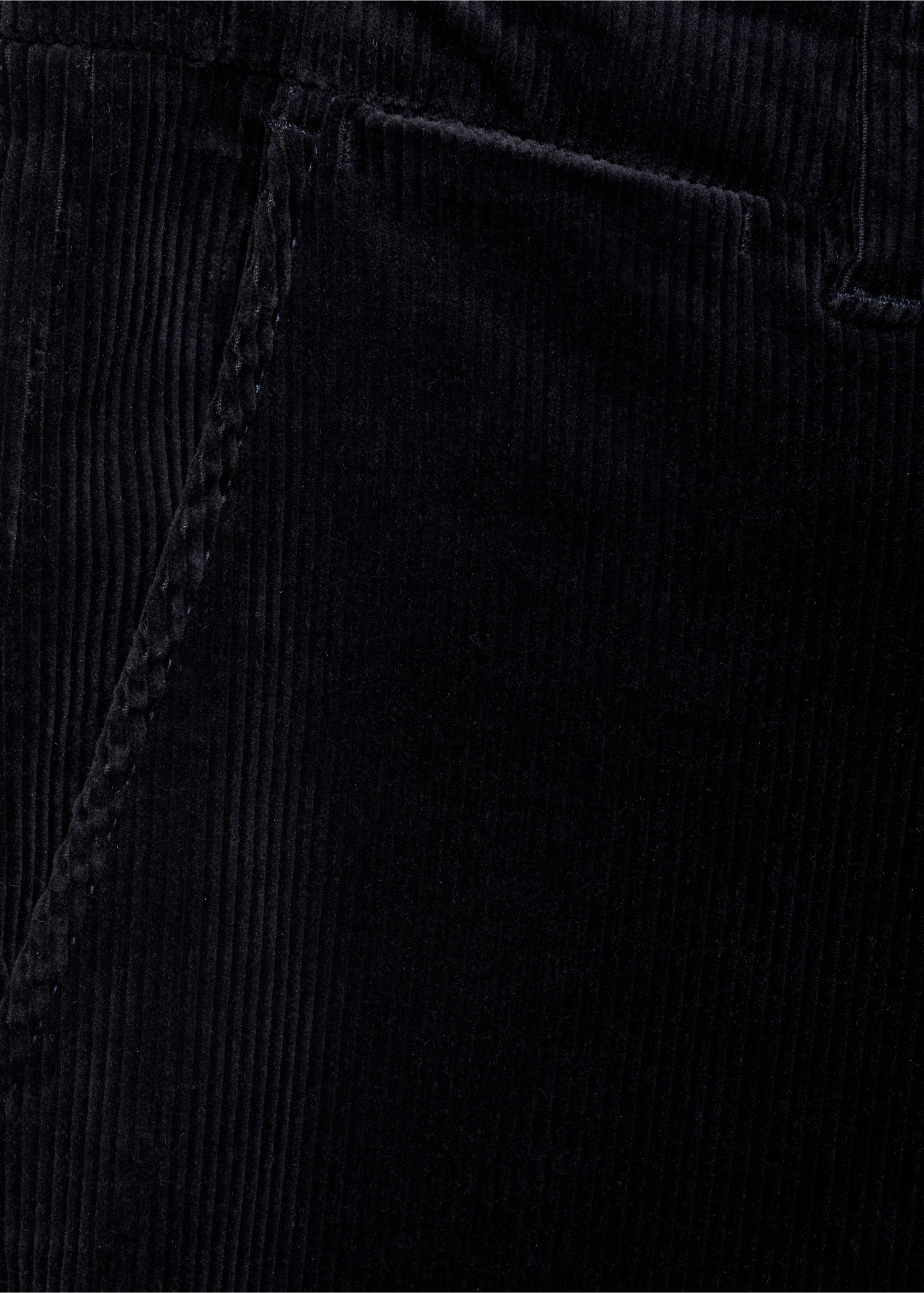Corduroy slim-fit trousers - Details of the article 0, Dark Navy. Ref: 77067913-00.