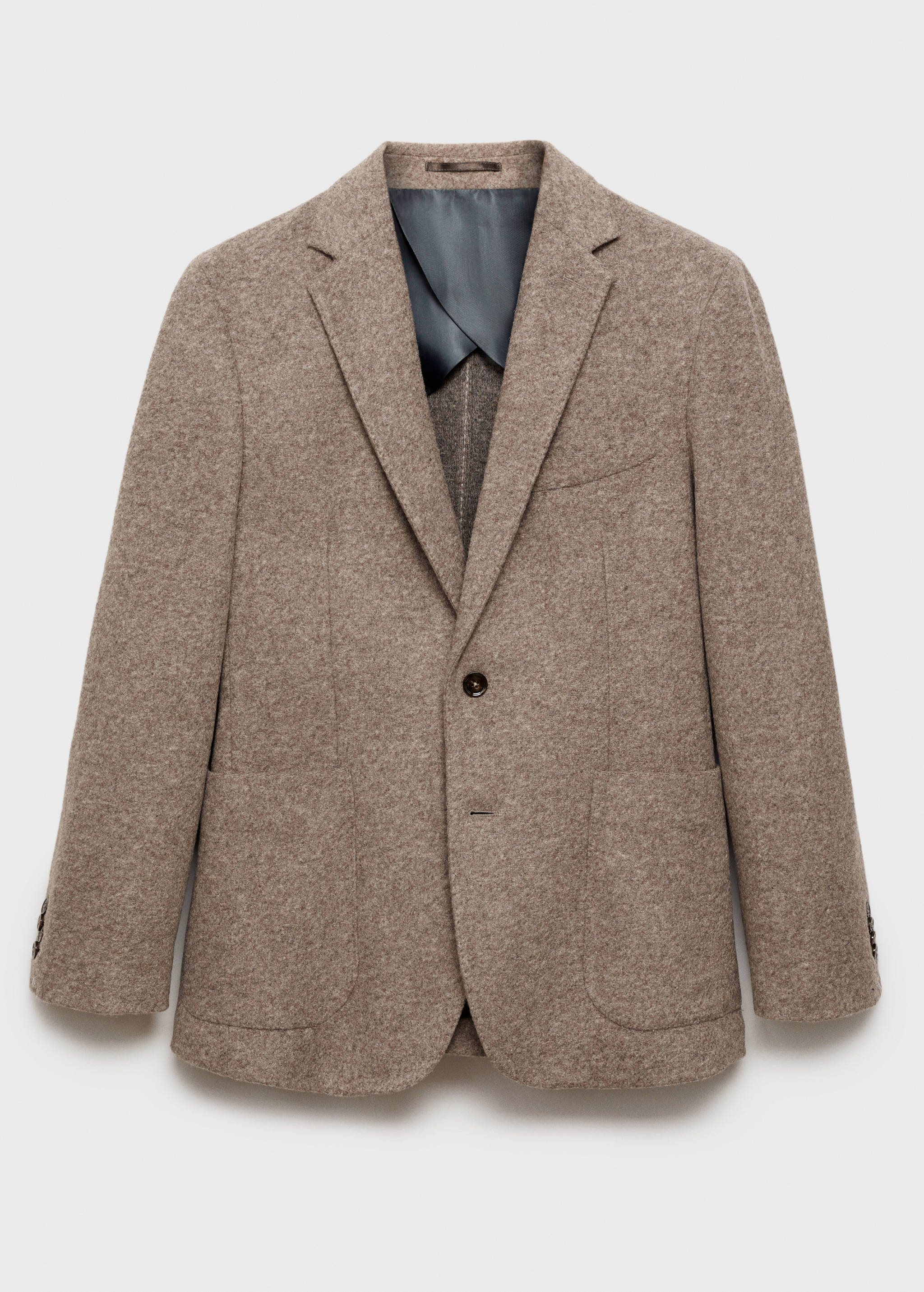 Italian virgin wool flannel tailored jacket - Article without model