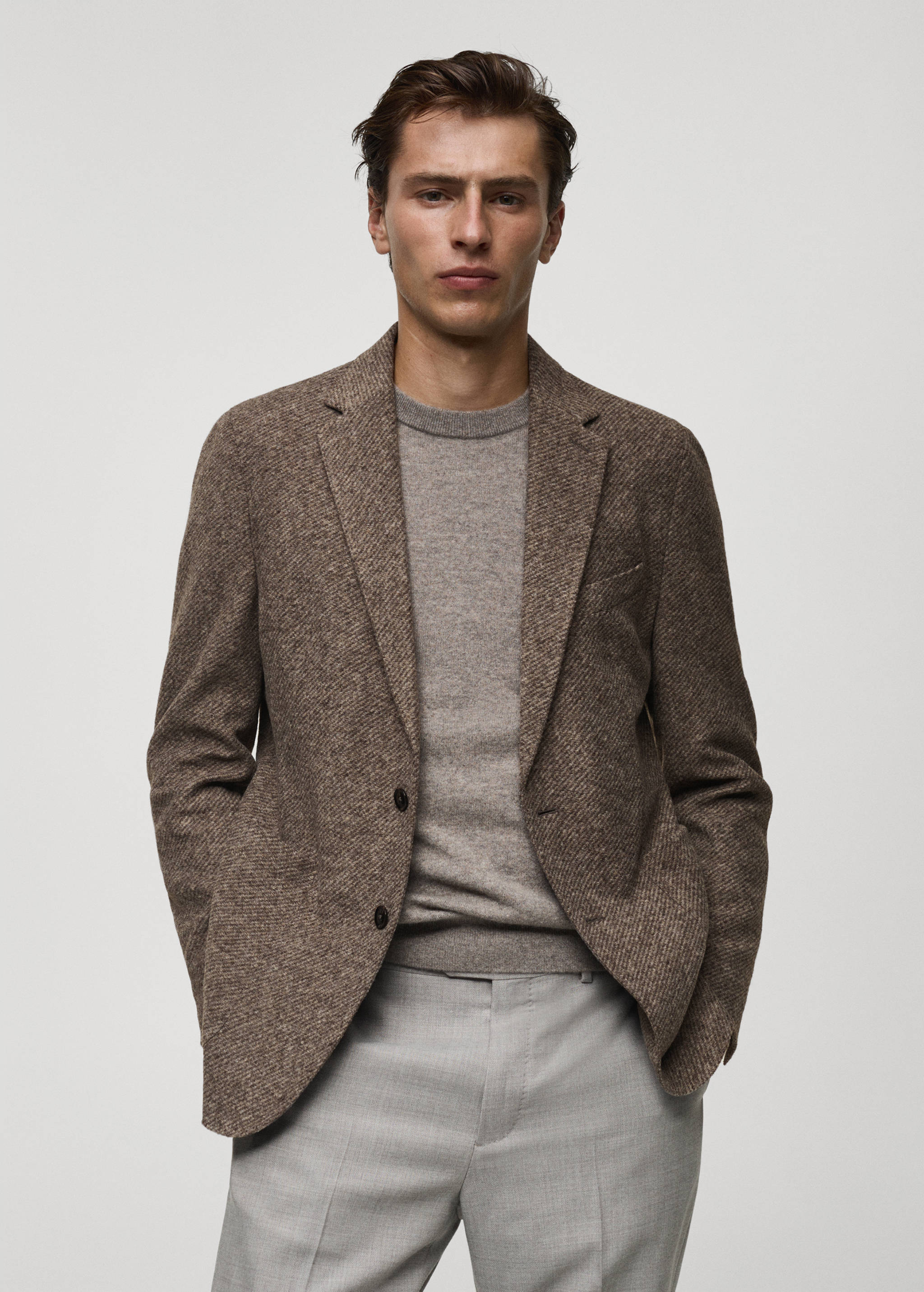 Americana franela lana italiana - Plano medio