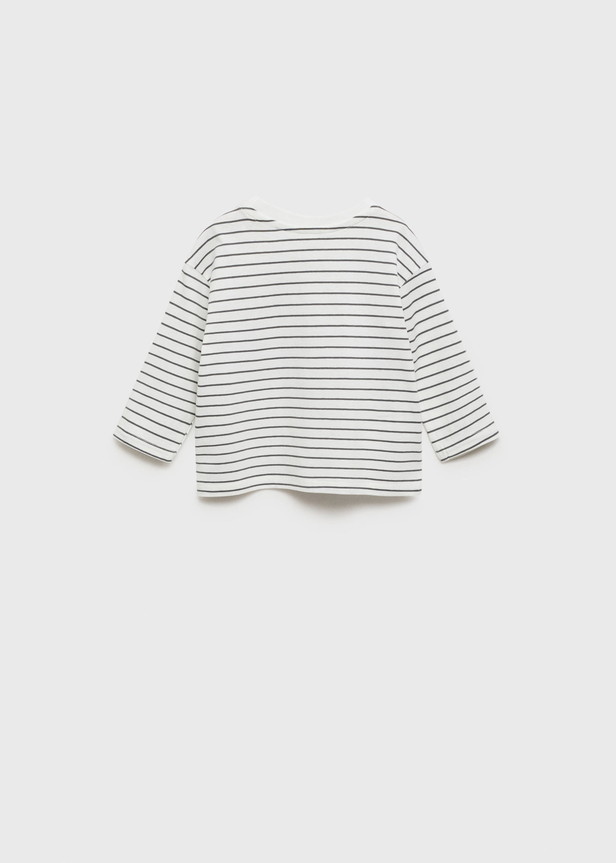 Striped long sleeves t-shirt - Reverse of the article