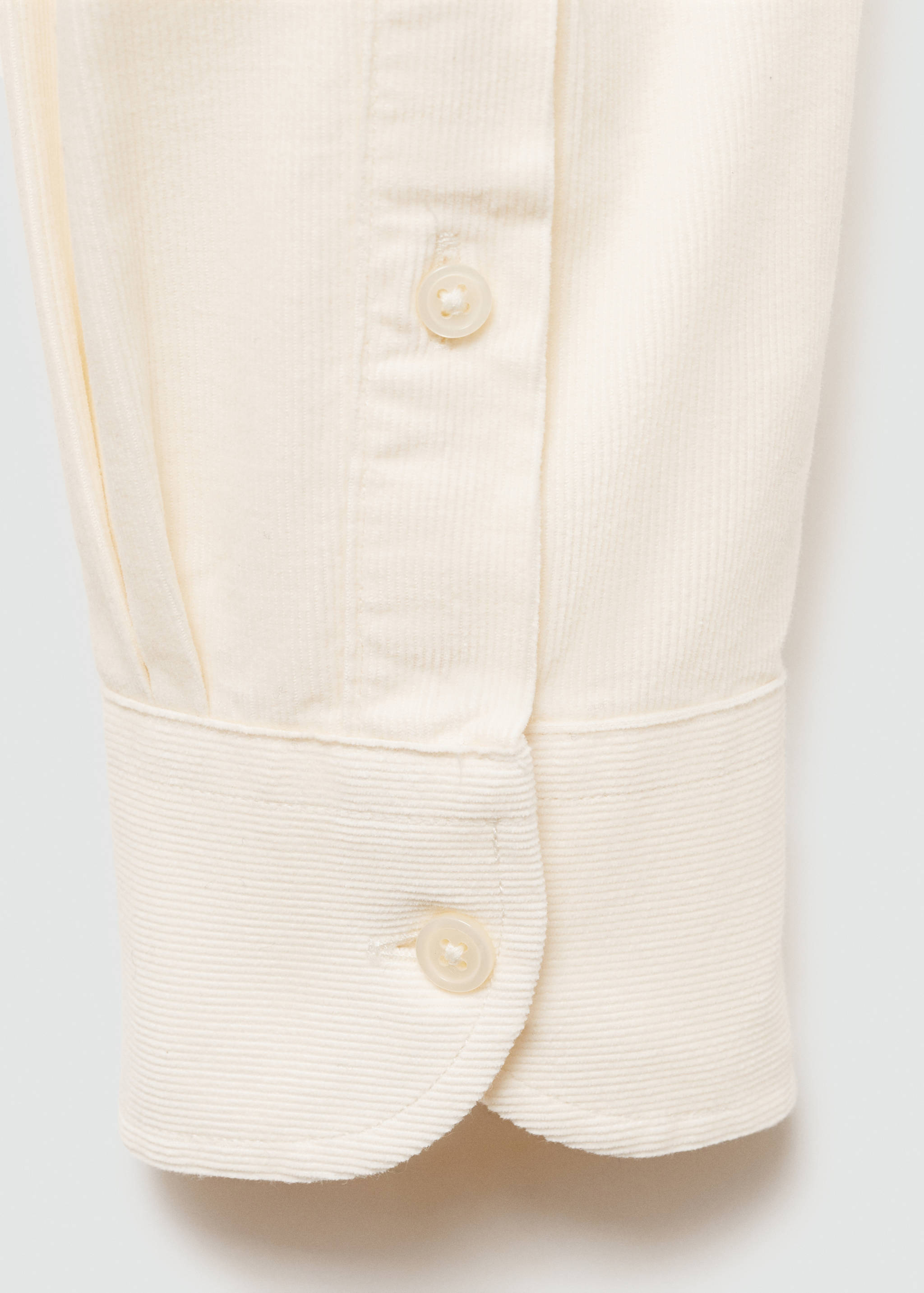 Classic-fit micro-corduroy shirt - Details of the article 0