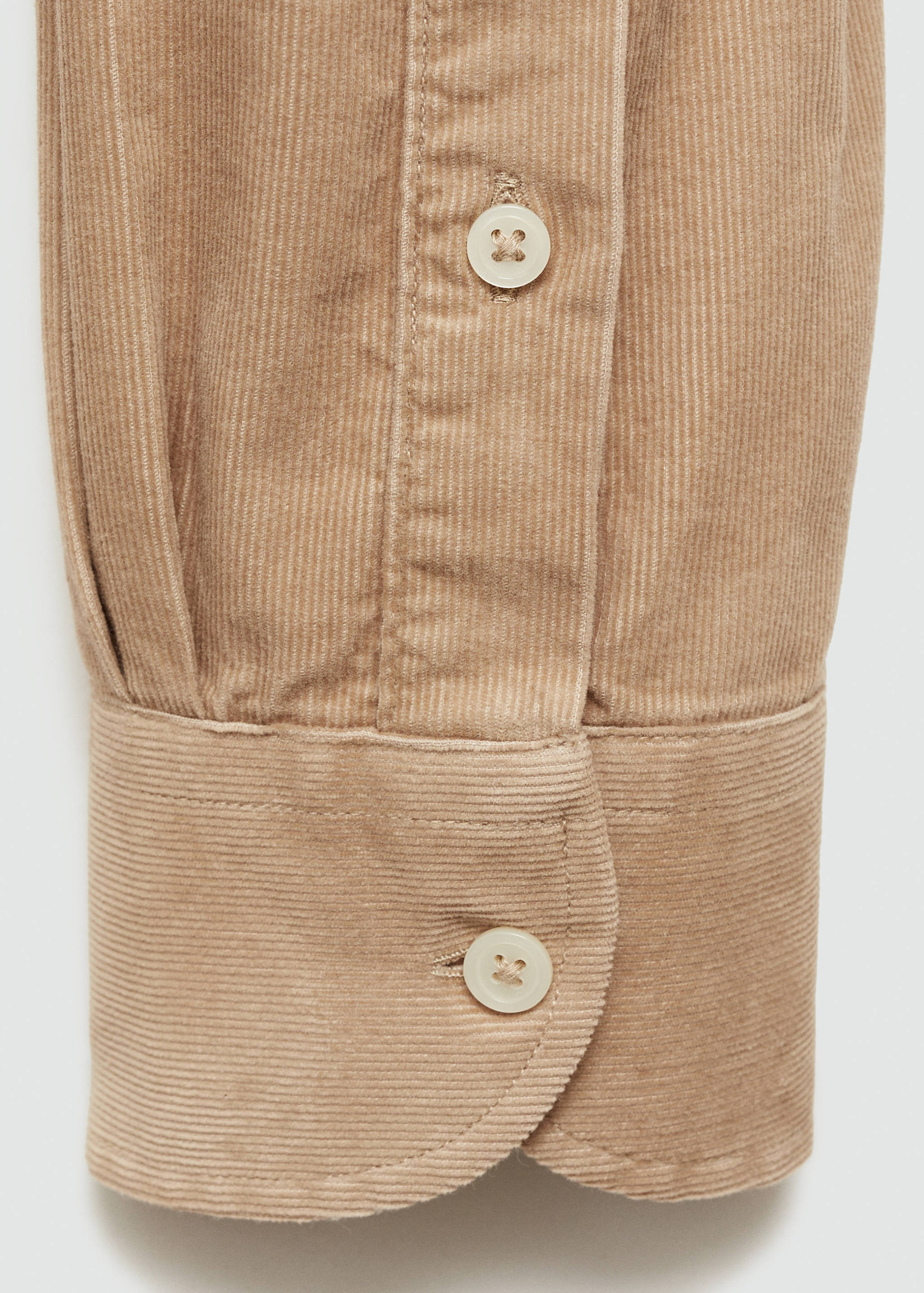 Classic-fit micro-corduroy shirt - Details of the article 0