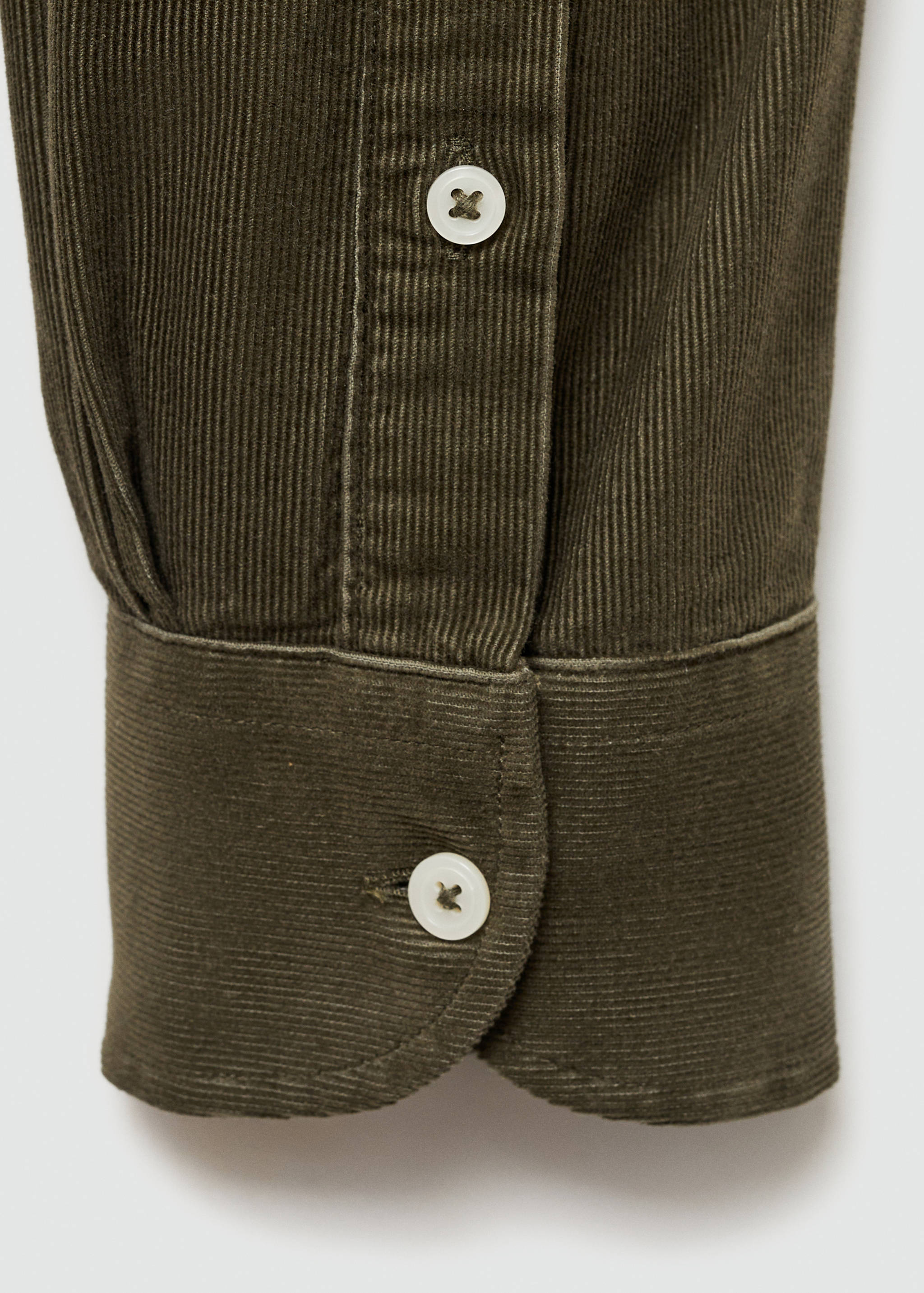 Classic-fit micro-corduroy shirt - Details of the article 0