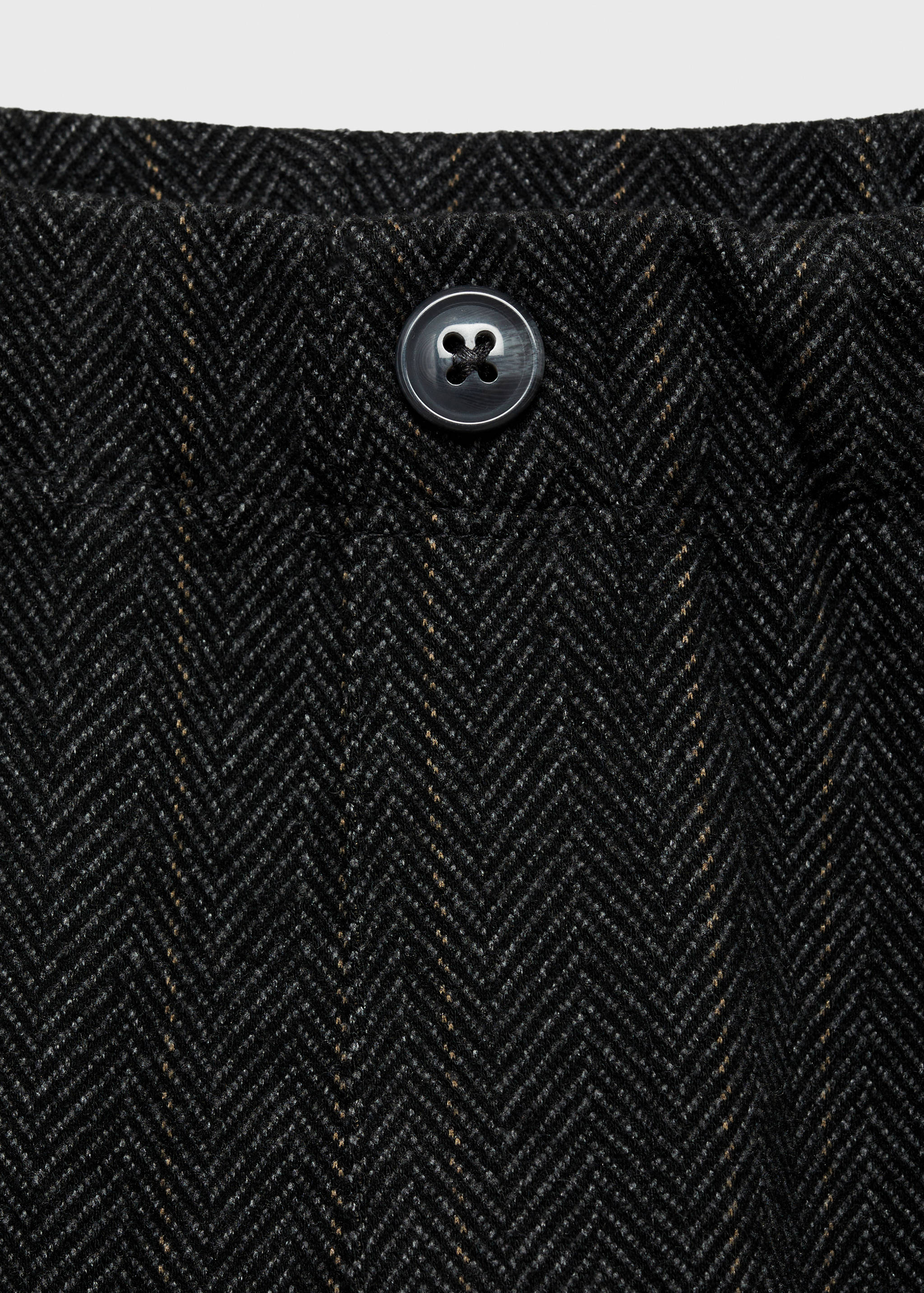 Herringbone straight trousers - Details of the article 8