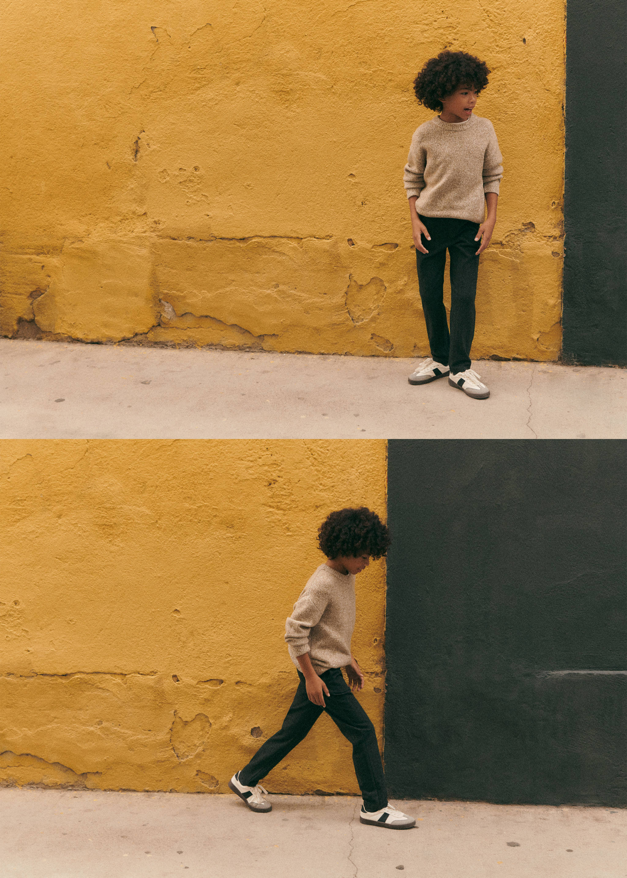 Herringbone straight trousers - Details of the article 5