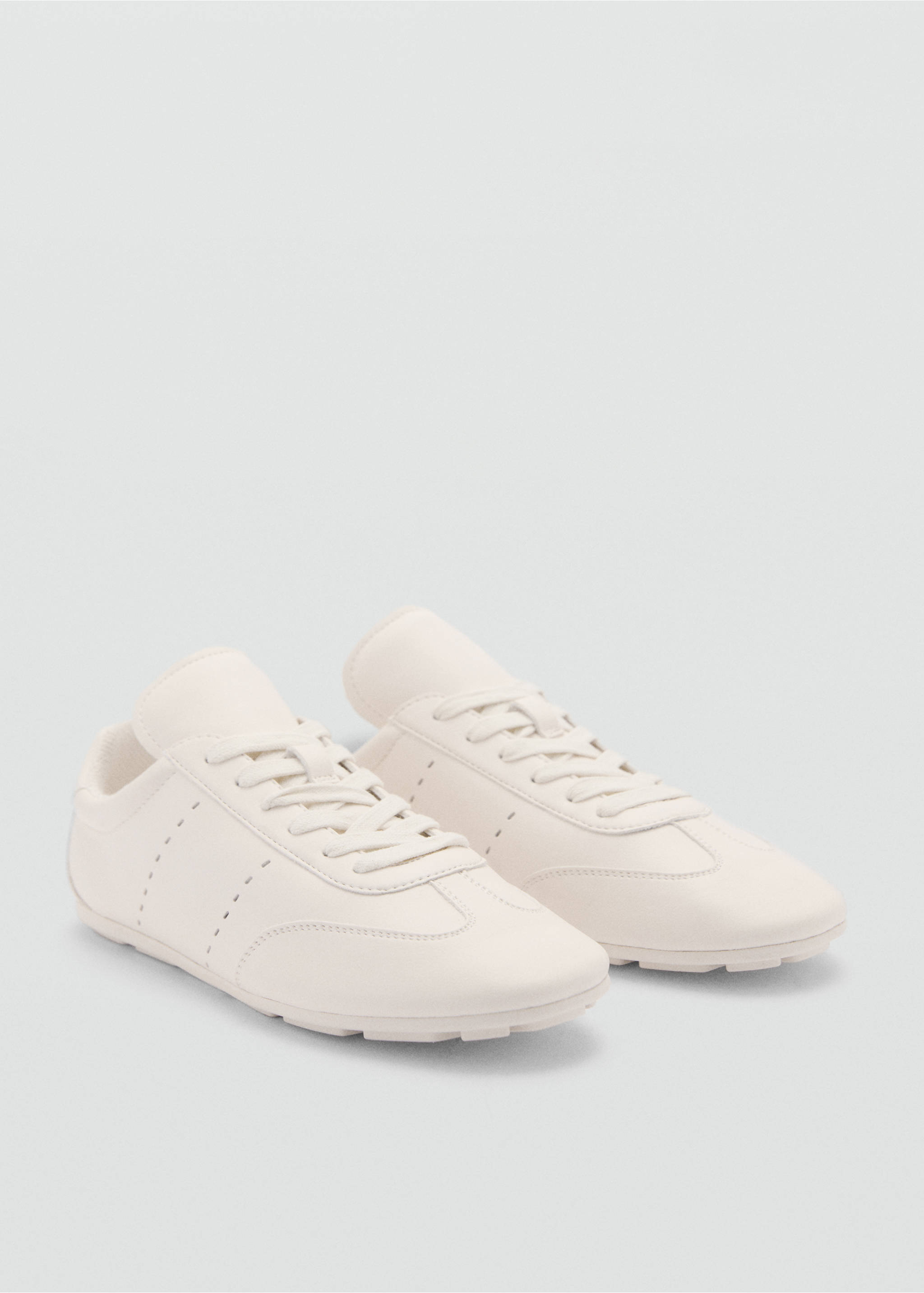 Lace-up sneakers - Medium plane, Beige. Ref: 77067928-00.