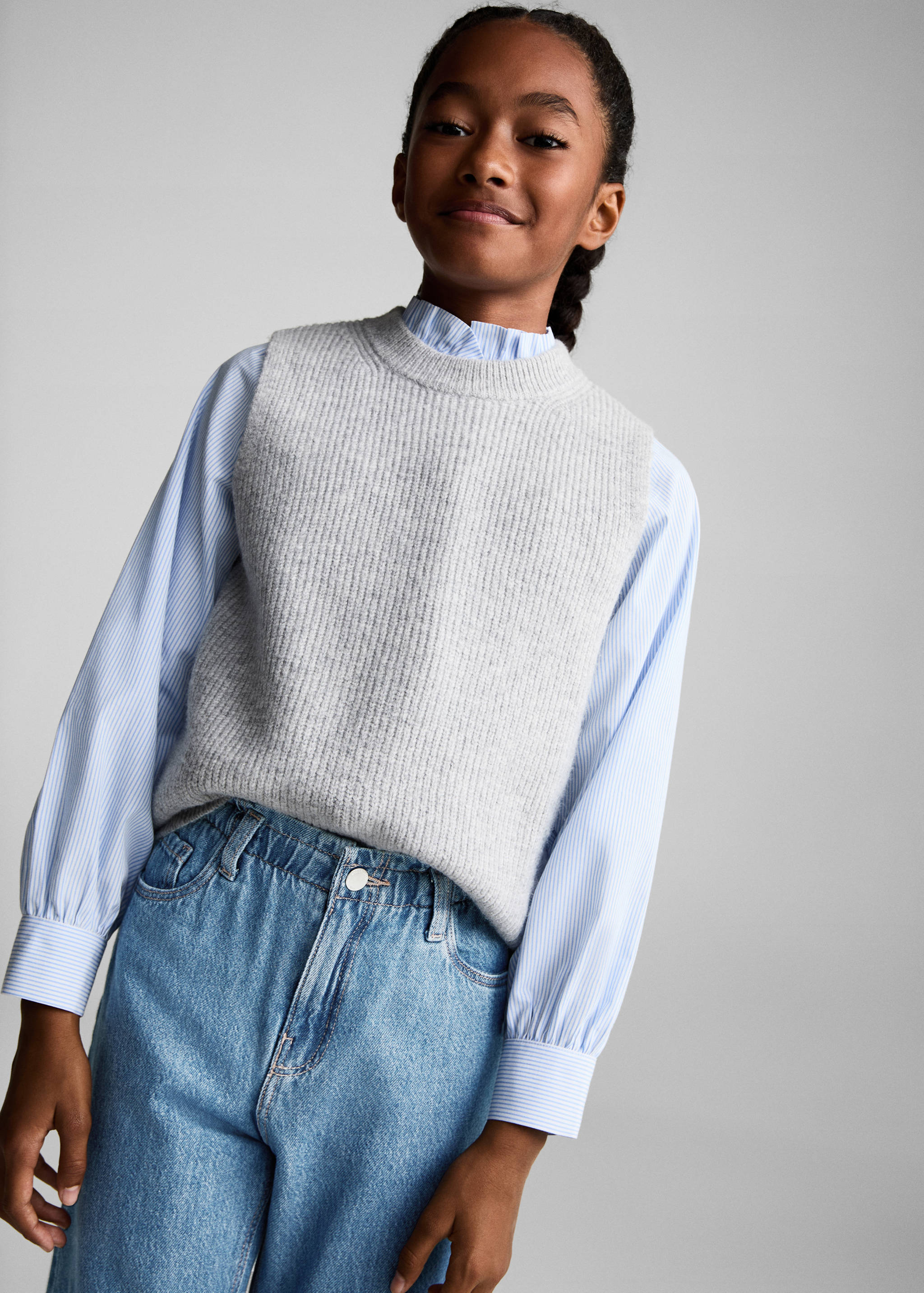 Jeans paperbag inner lining - Medium plane