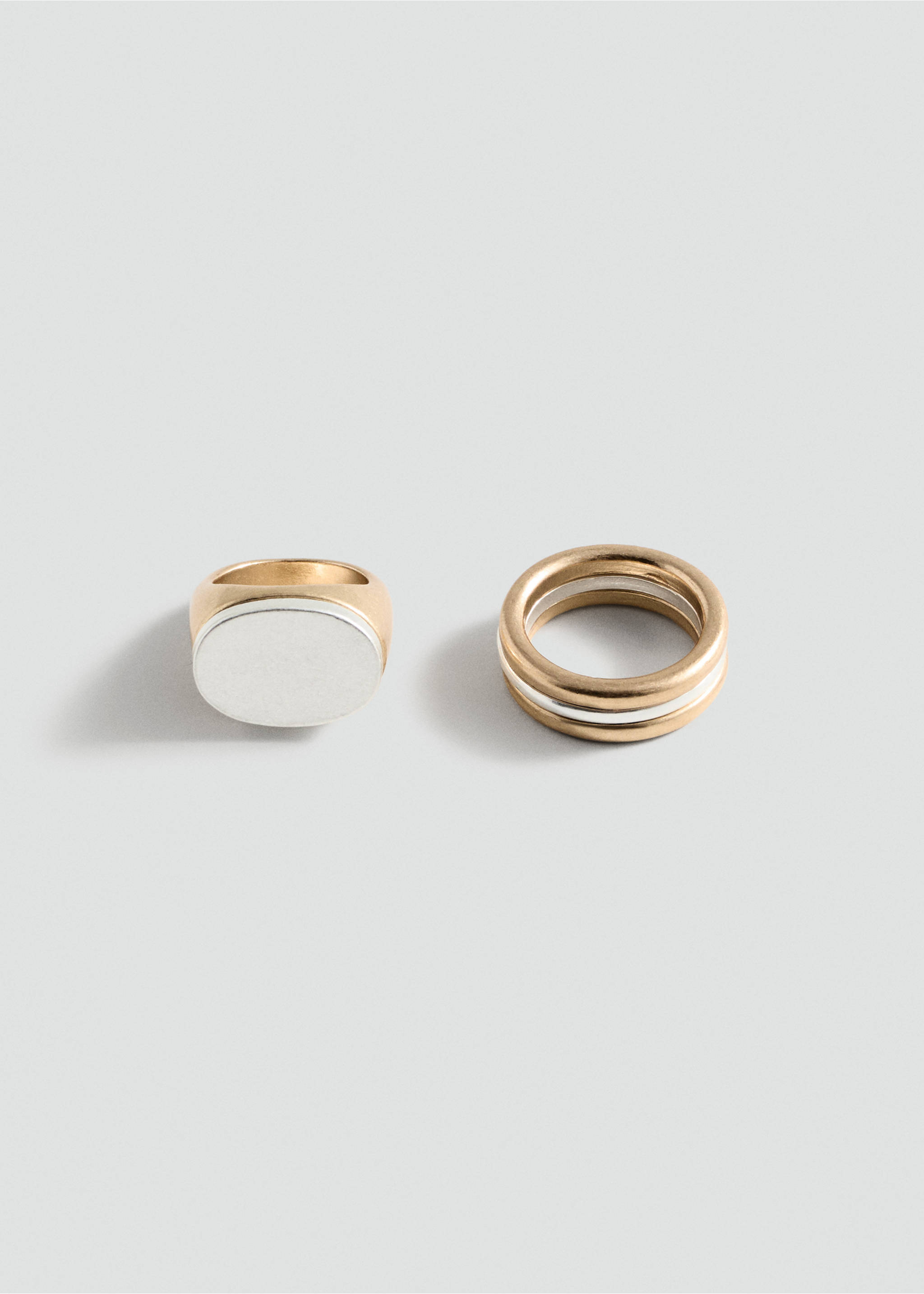 2-pack combined rings - Article without model, Gold. Ref: 77067938-00.