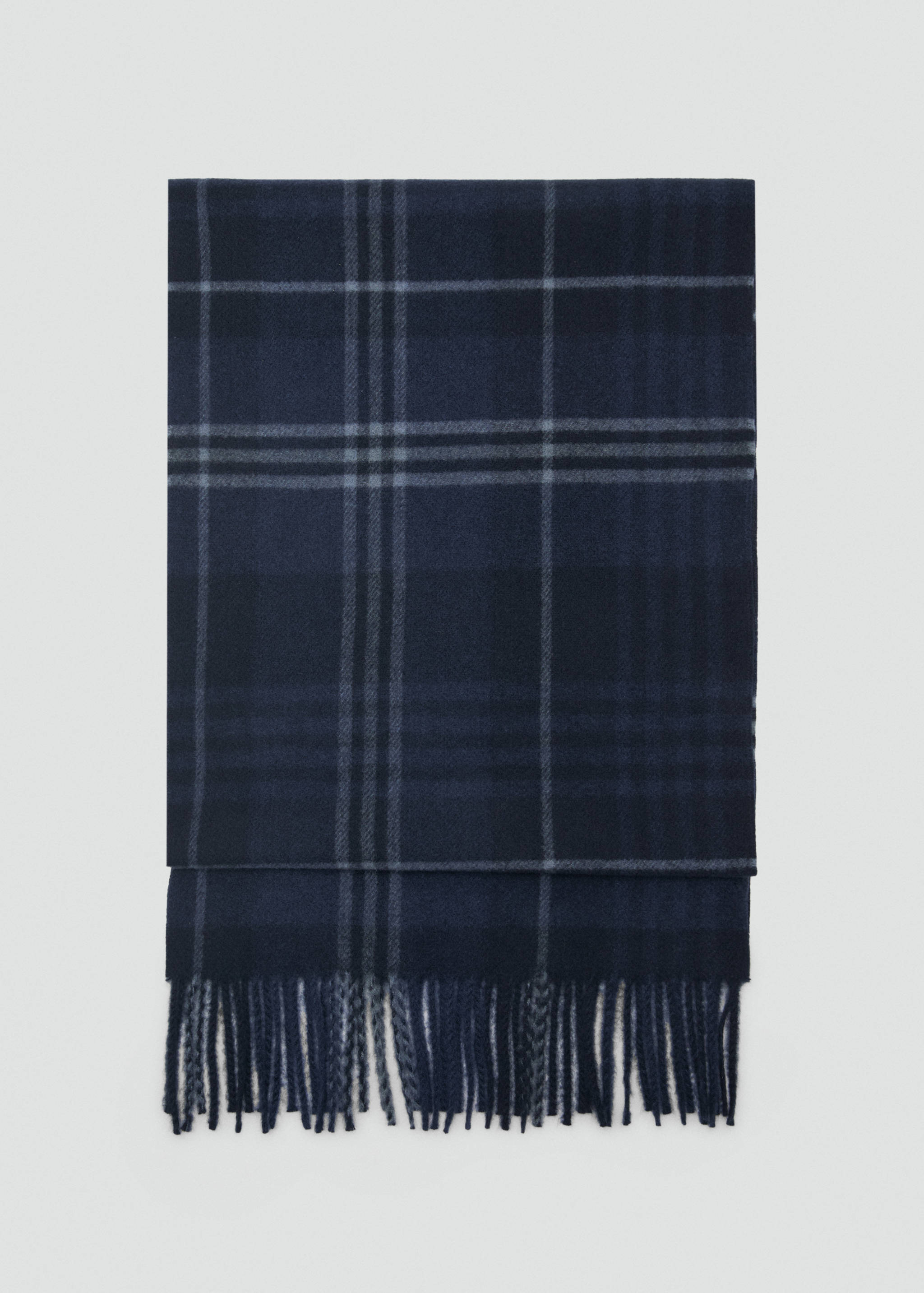 Écharpe carreaux écossais franges - Article sans modèle
