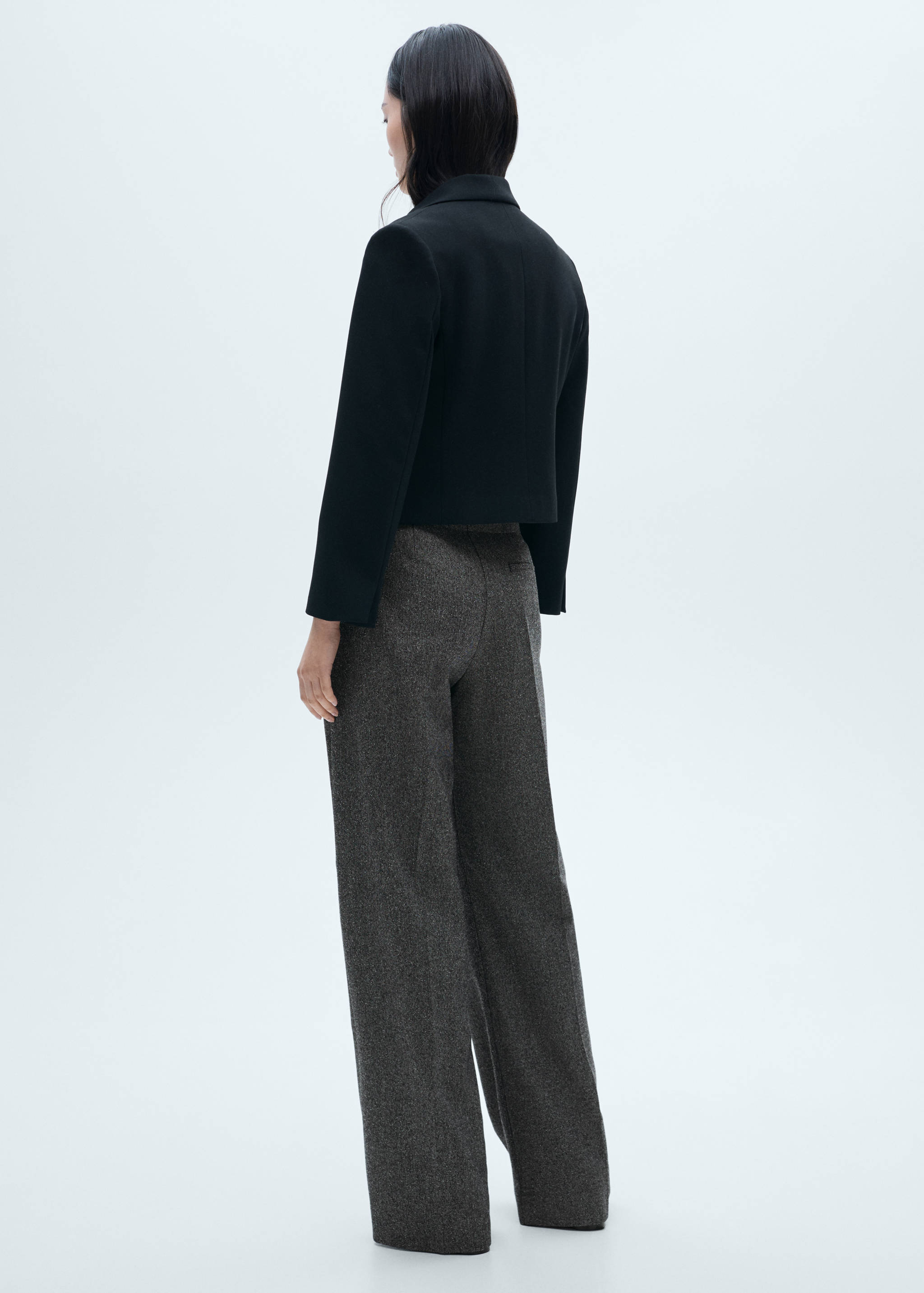 Pantalón pinzas jaspeado - Reverso del artículo