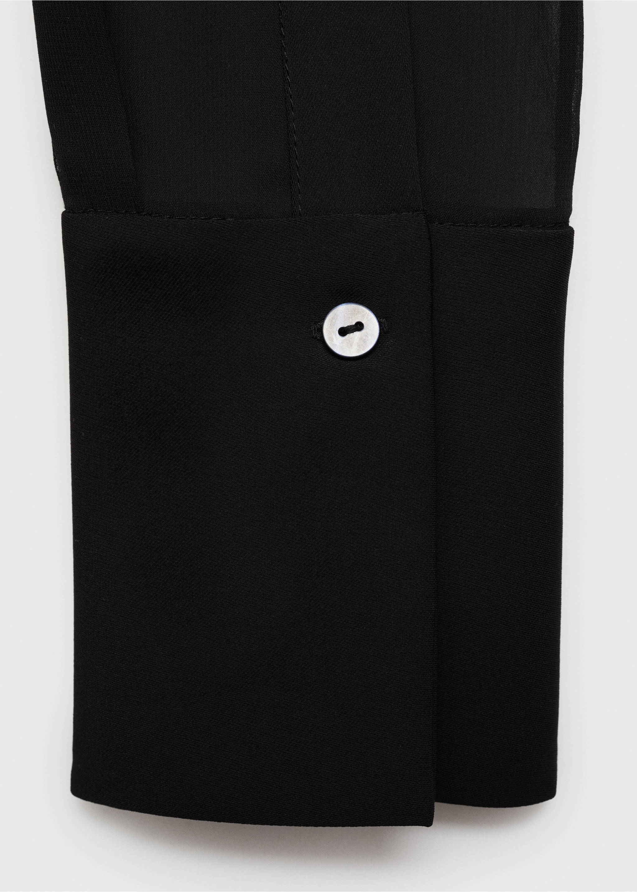 Long jumpsuit with combined design - Details of the article 0, Black. Ref: 77068265-00.