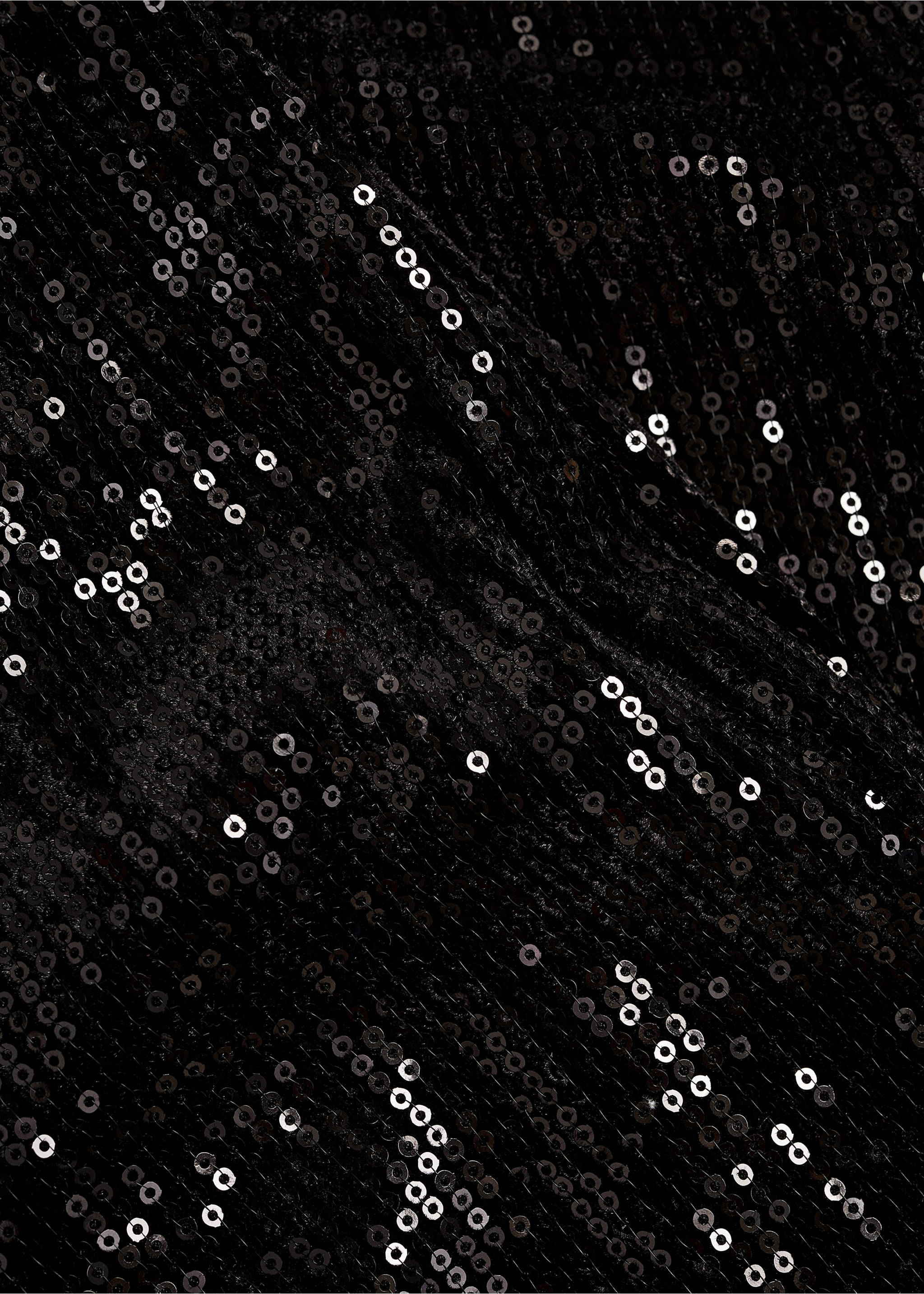 Sequined capri leggings - Details of the article 8, Black. Ref: 77068267-00.