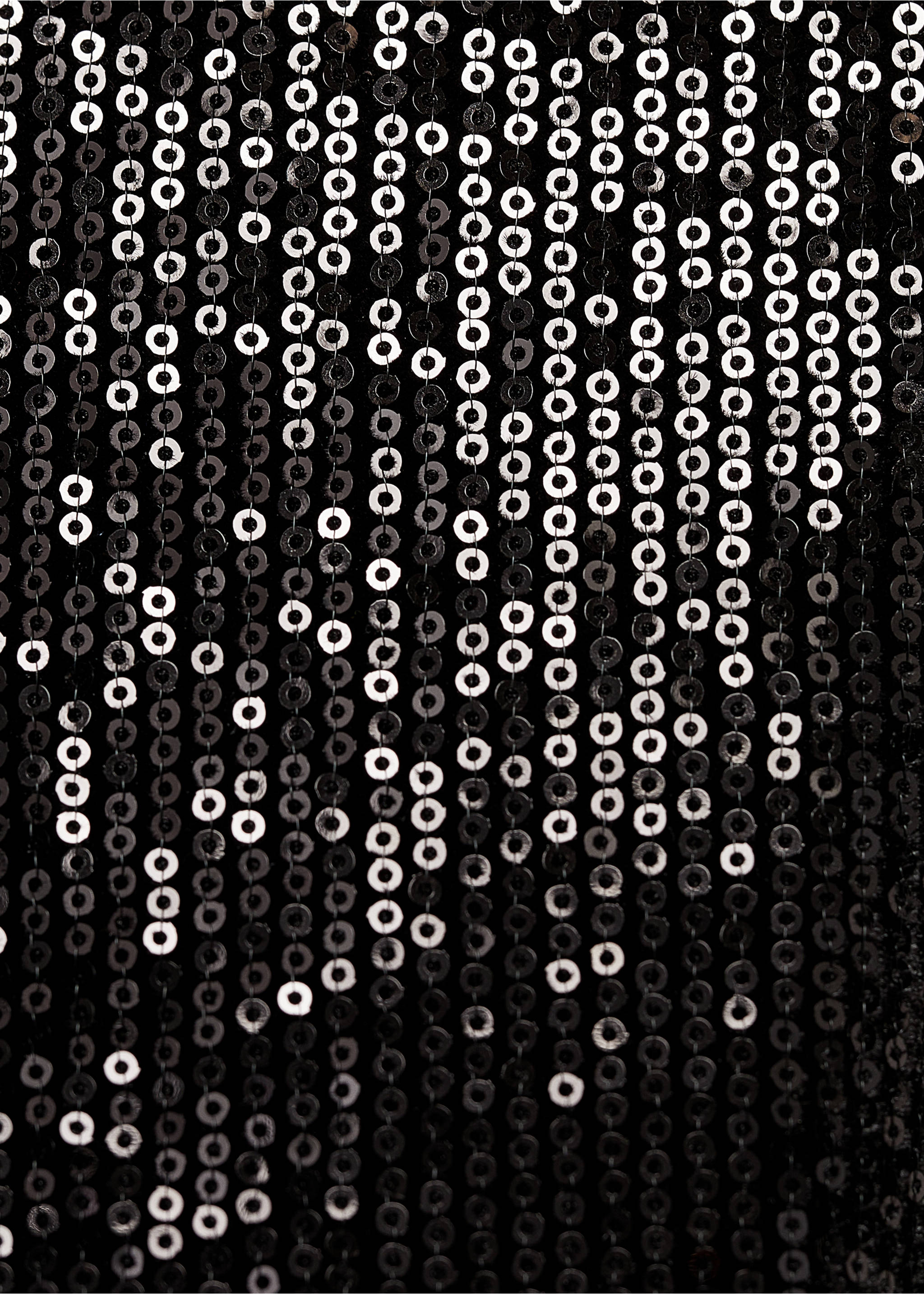 Sequined capri leggings - Details of the article 0, Black. Ref: 77068267-00.