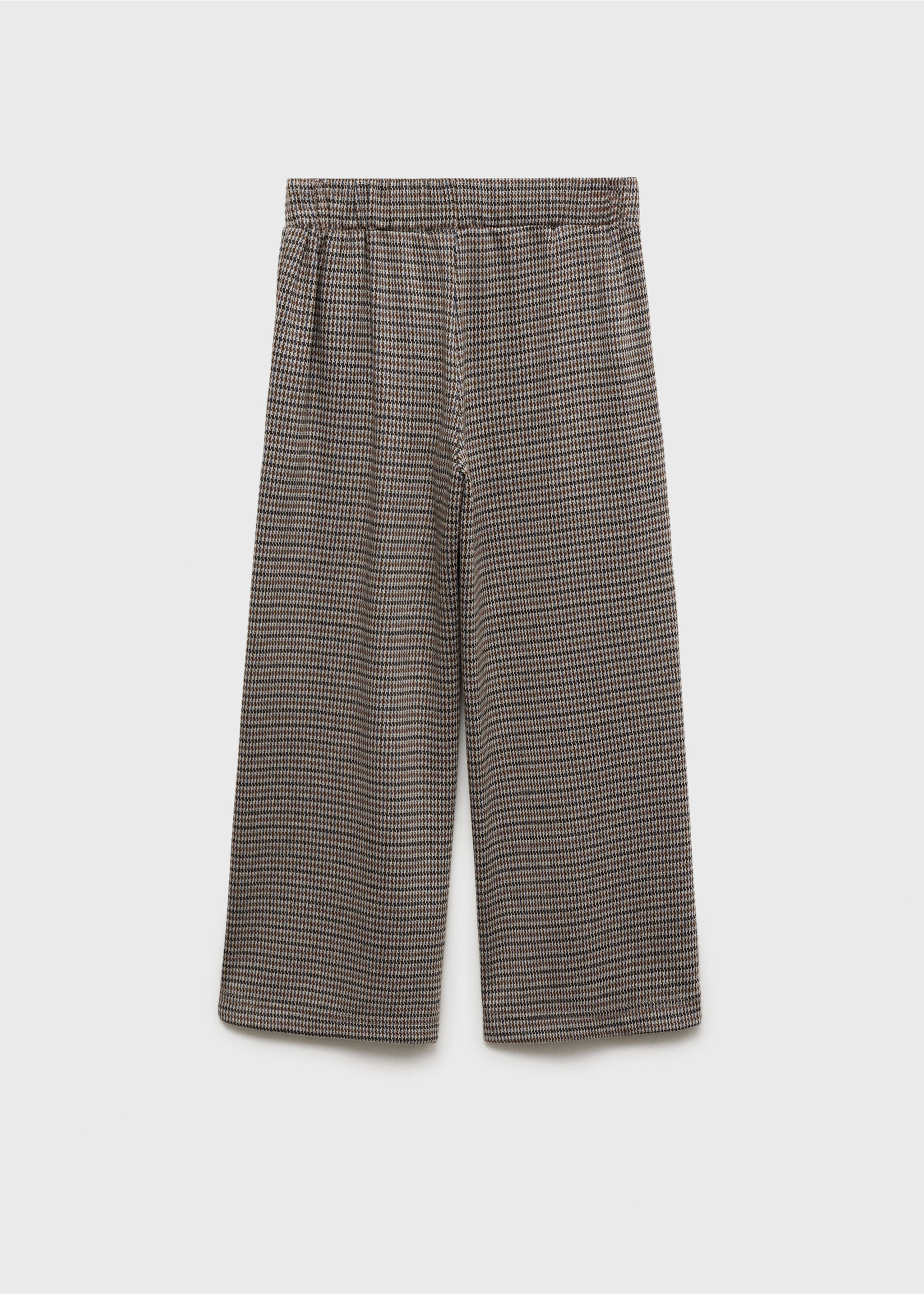 Houndstooth pants - Reverse of the article, Brown. Ref: 77068269-00.