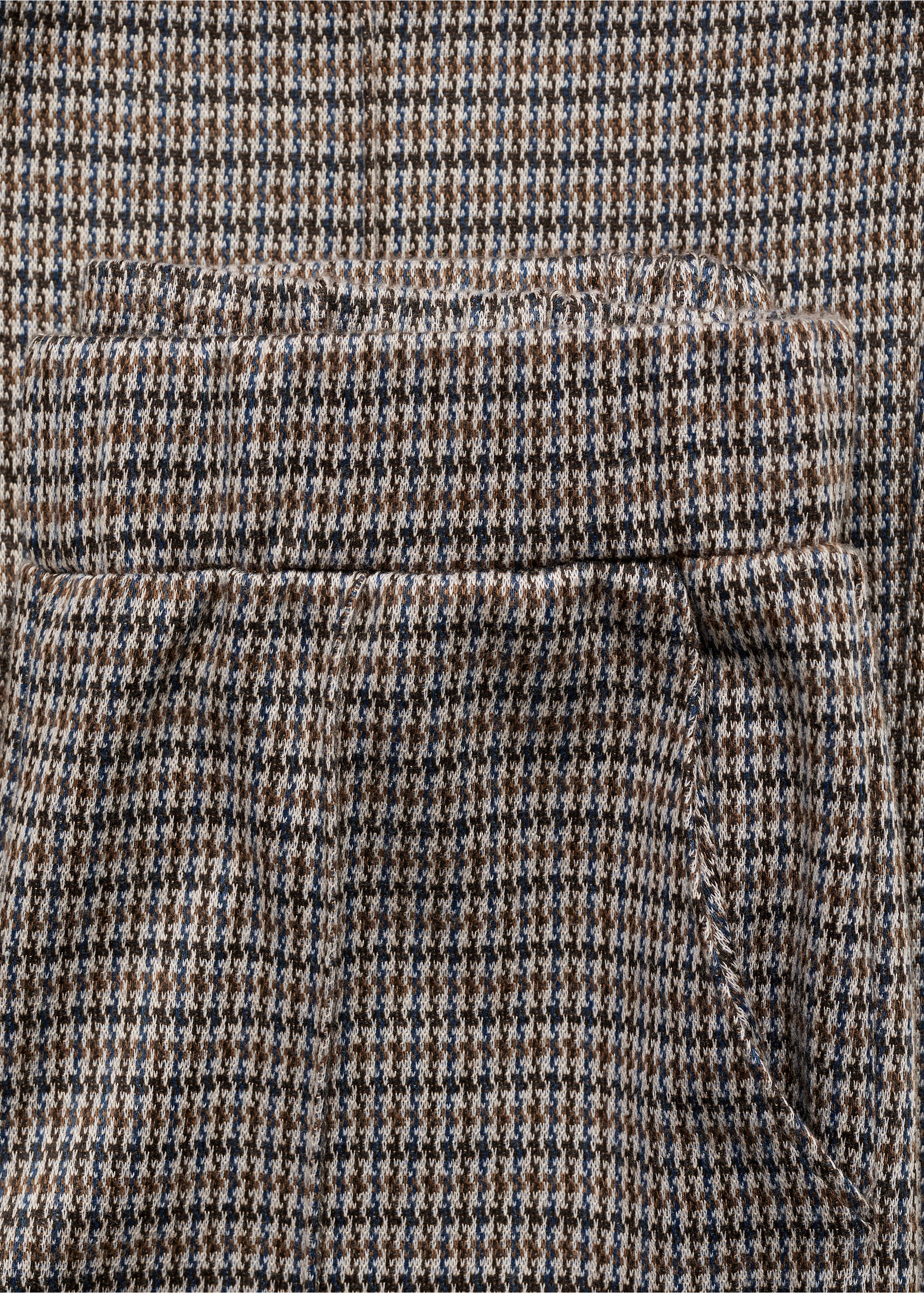 Houndstooth pants - Details of the article 8, Brown. Ref: 77068269-00.