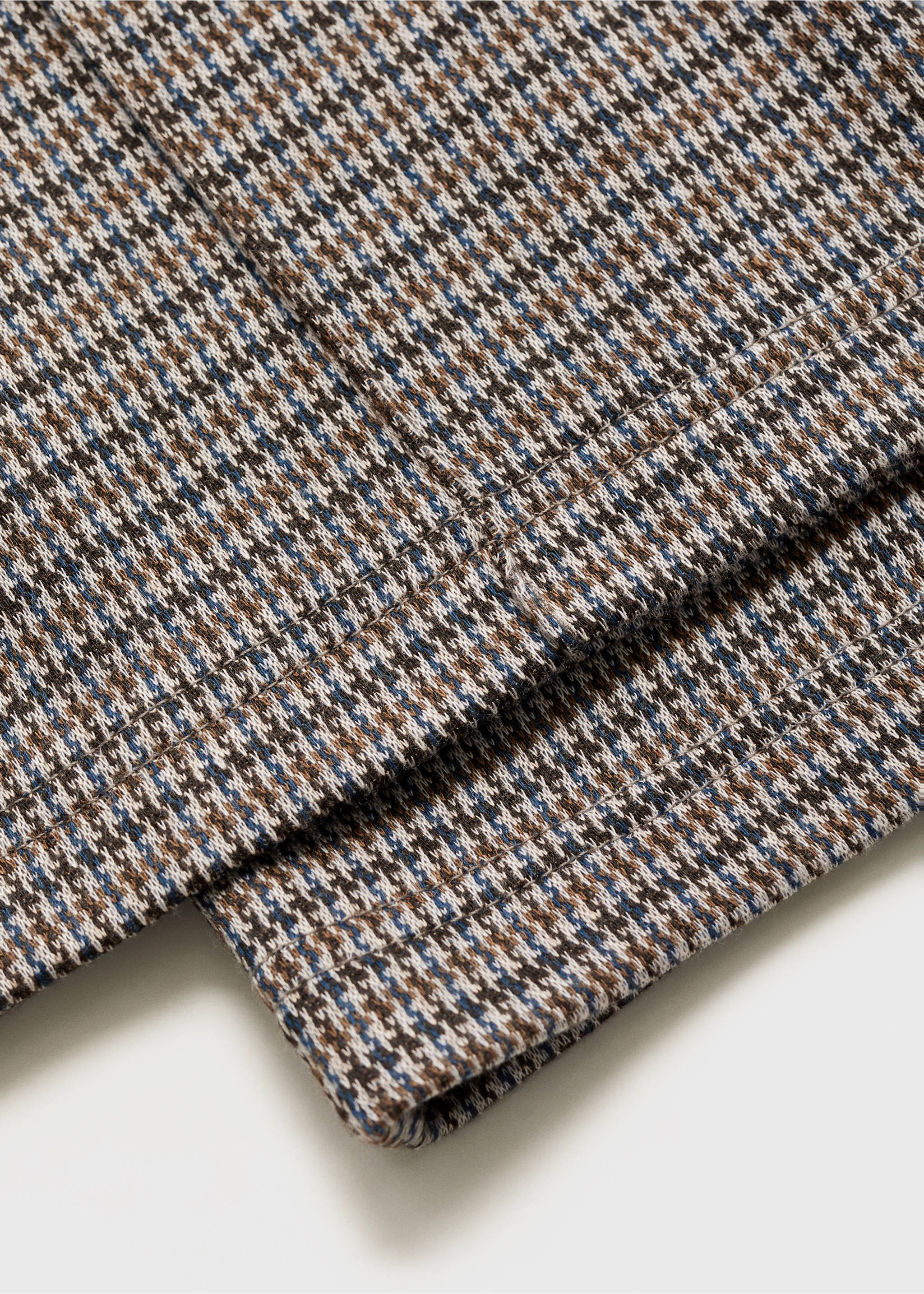 Houndstooth pants - Details of the article 0, Brown. Ref: 77068269-00.