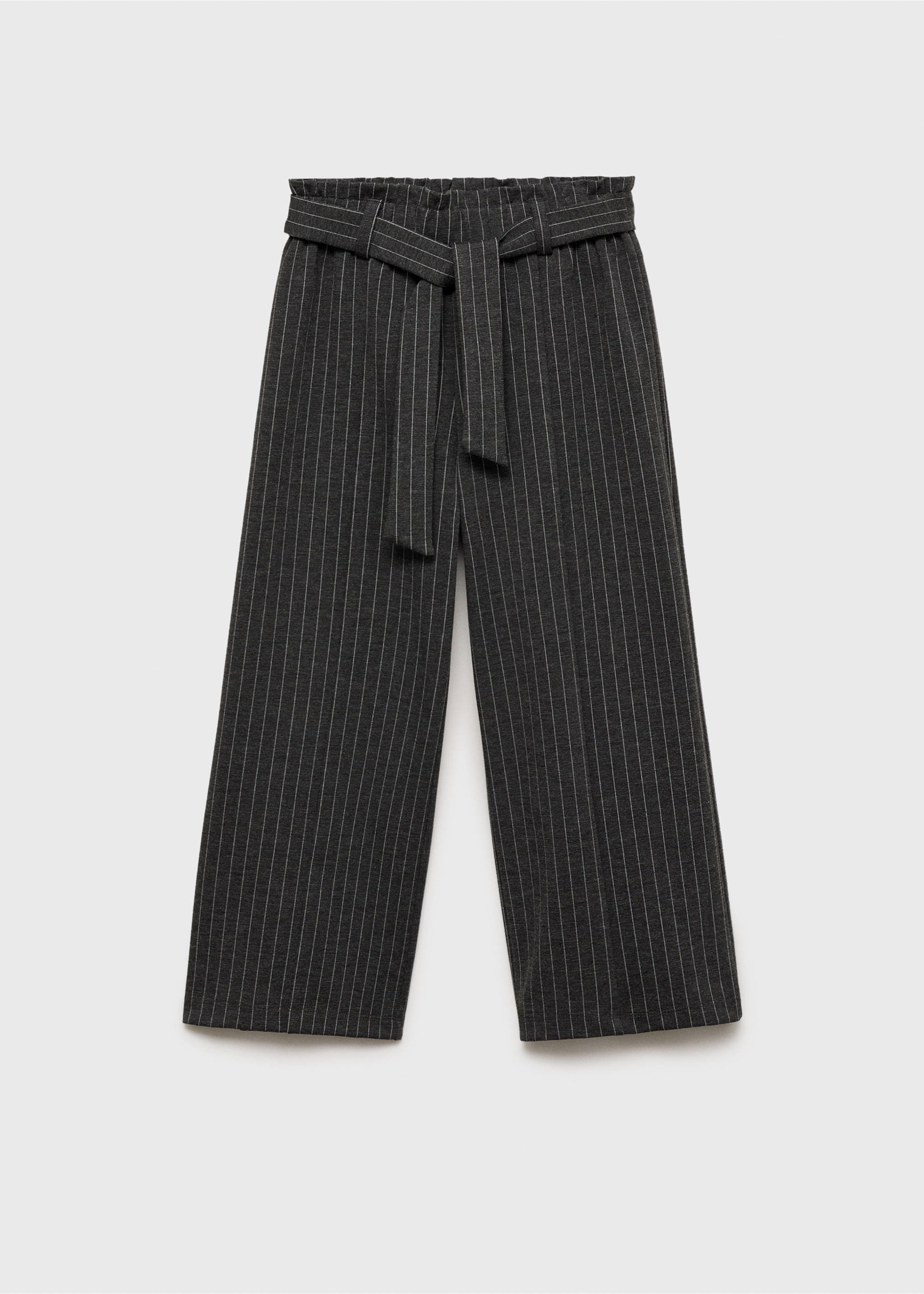Culotte stripes trousers - Article without model, Charcoal. Ref: 77068270-00.