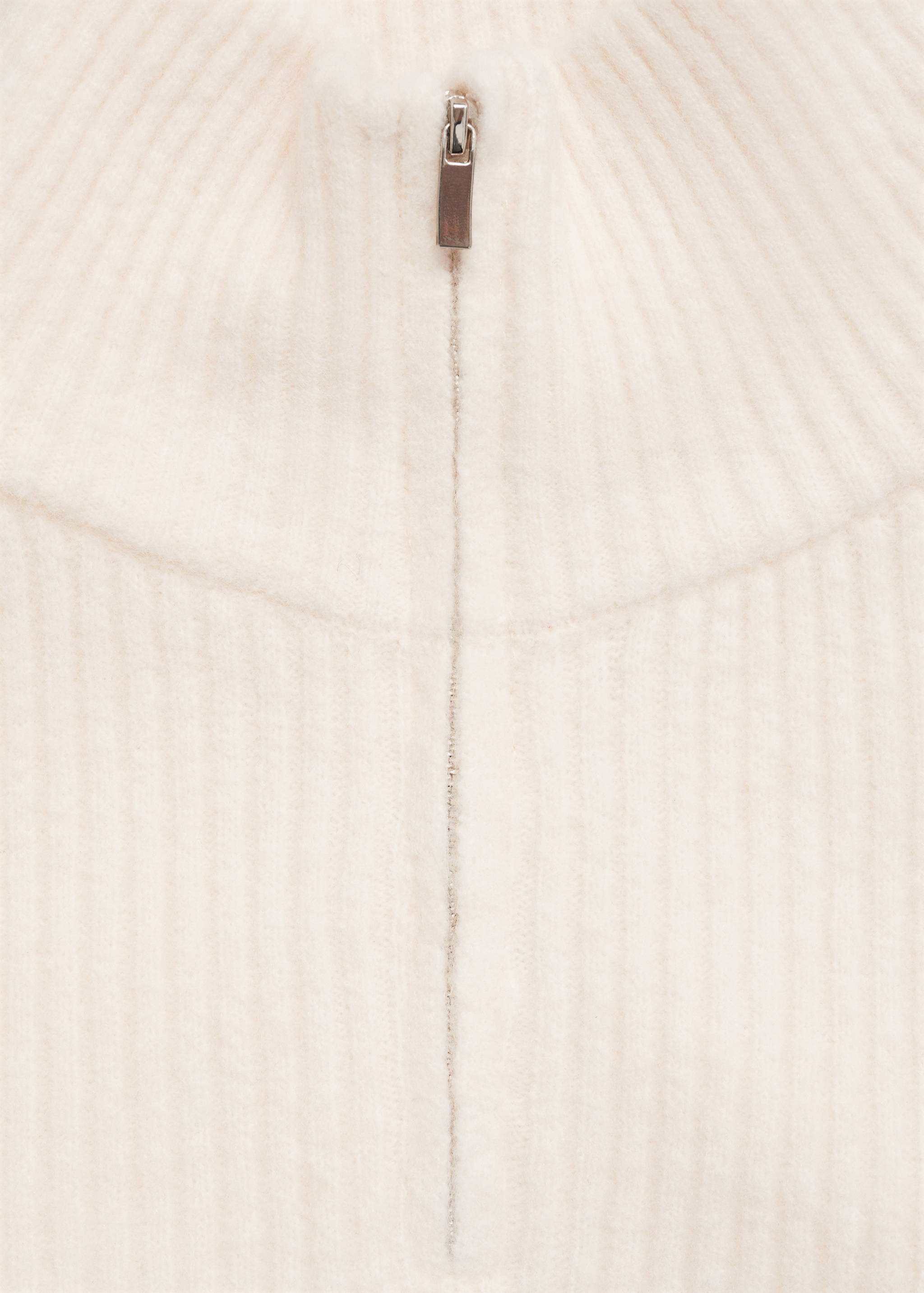 Ribbed knitted dress with zip - Details of the article 8