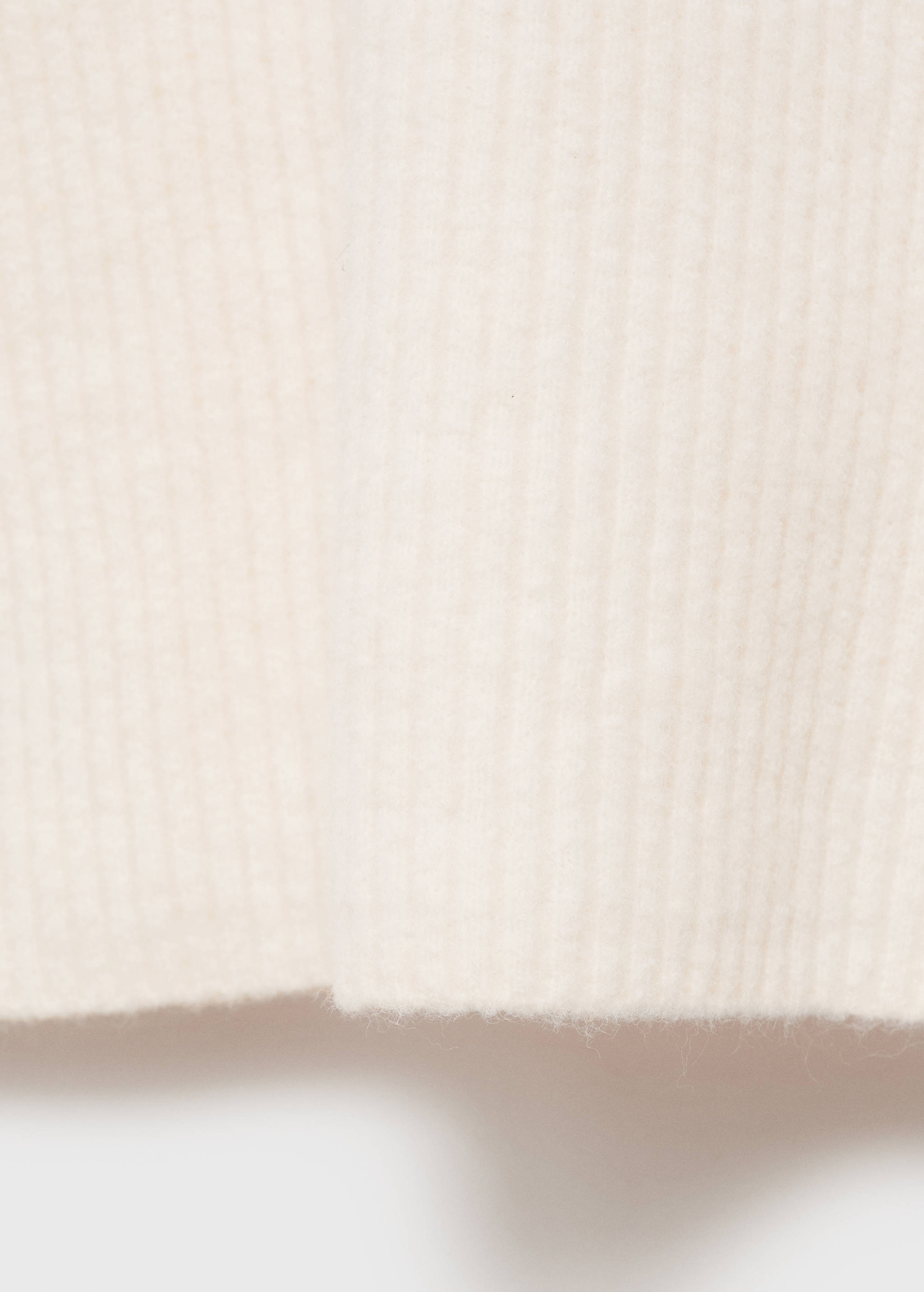 Ribbed knitted dress with zip - Details of the article 0