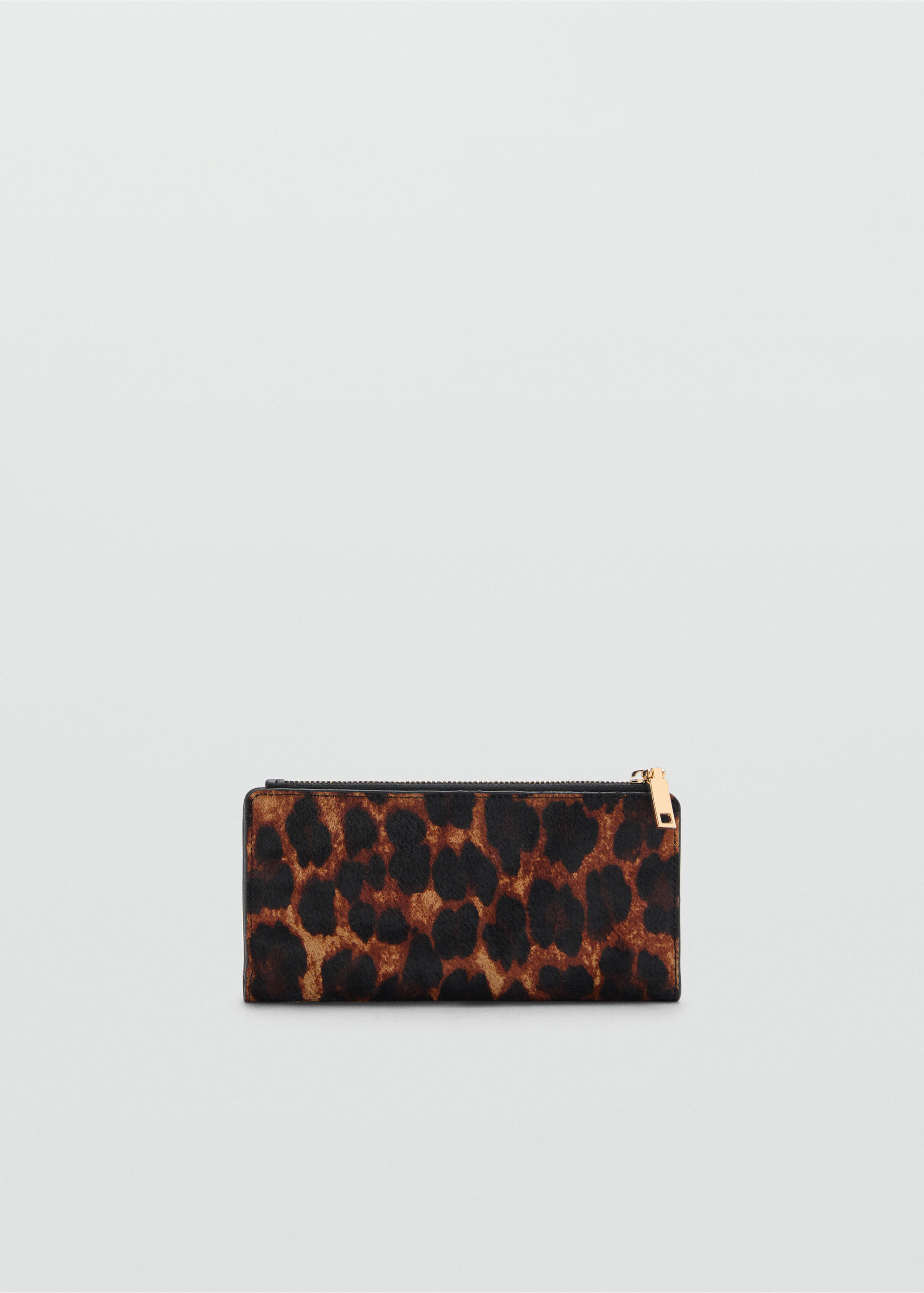 Leopard-print fur leather wallet - Details of the article 2