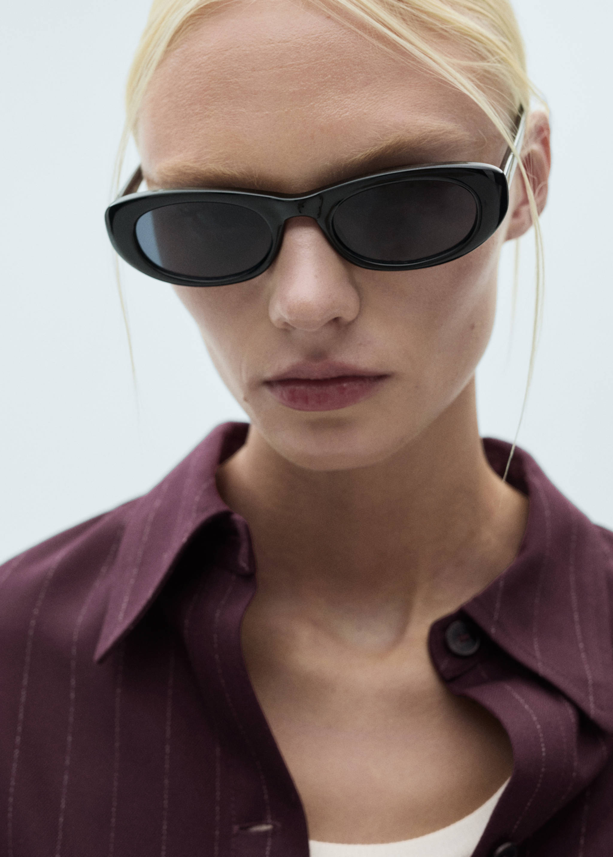 Pinstripe overshirt - Details of the article 1