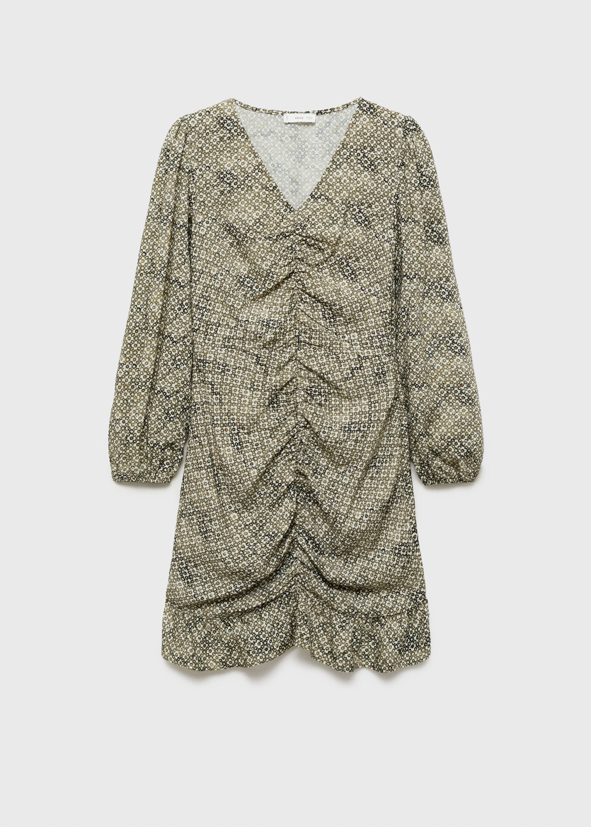 Vestido flores detalle fruncido - Artículo sin modelo