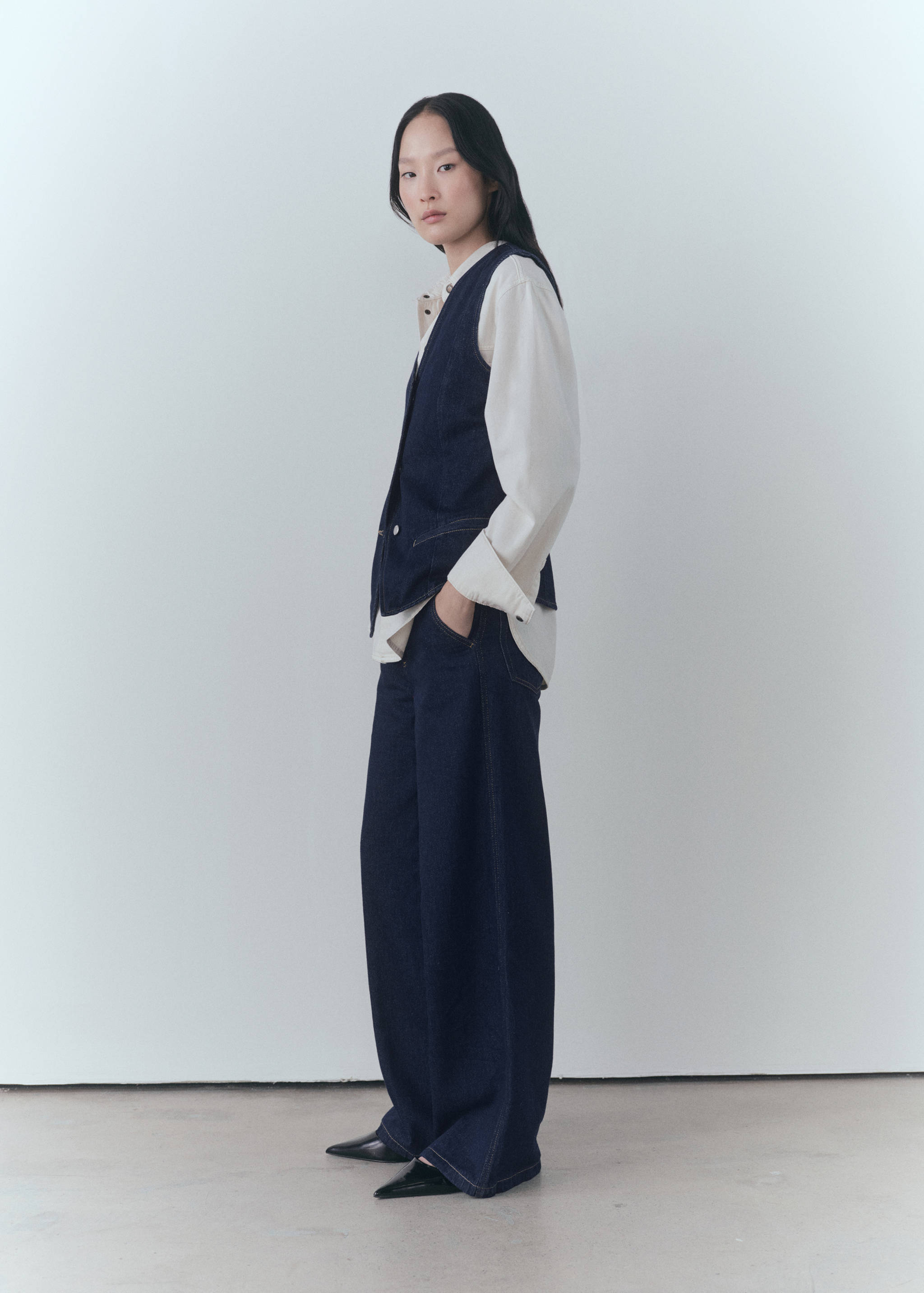 Denimväst rinse-wash - Allmän bild