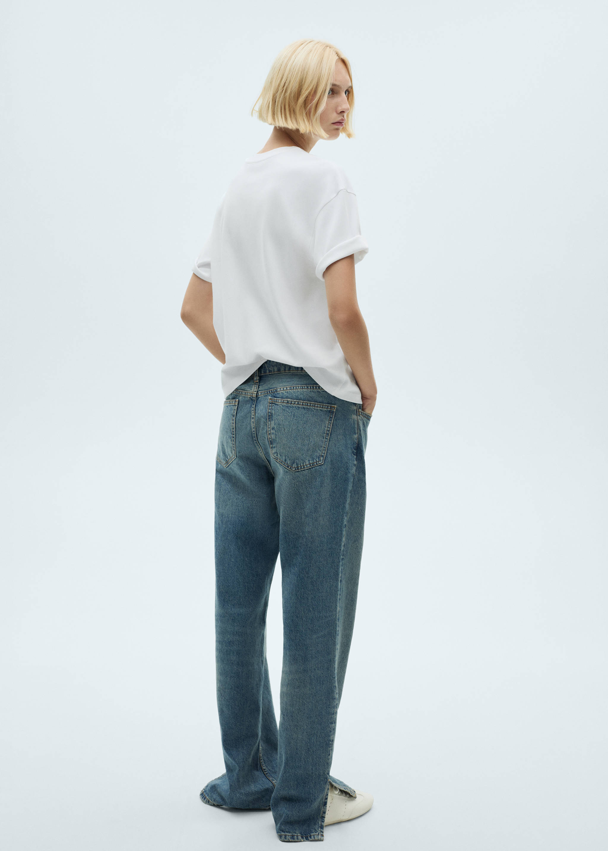 100% cotton oversized t-shirt - Reverse of the article