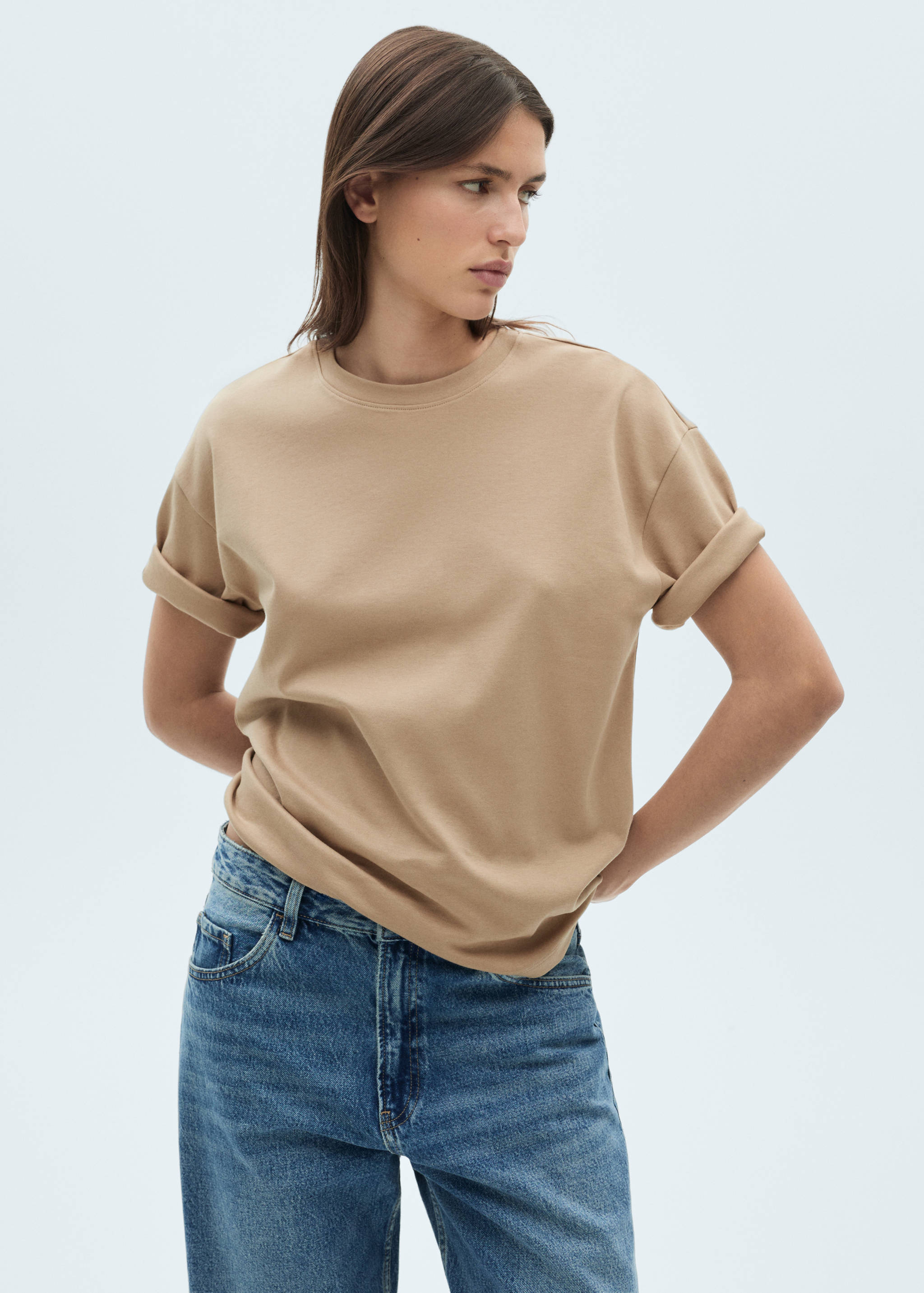 100% cotton oversized t-shirt - Medium plane