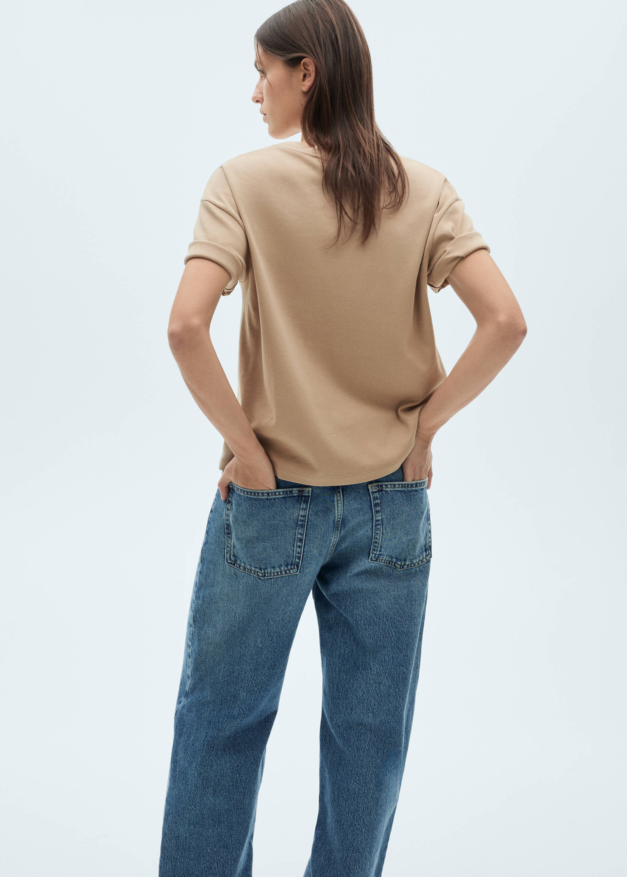 100% cotton oversized t-shirt - Reverse of the article